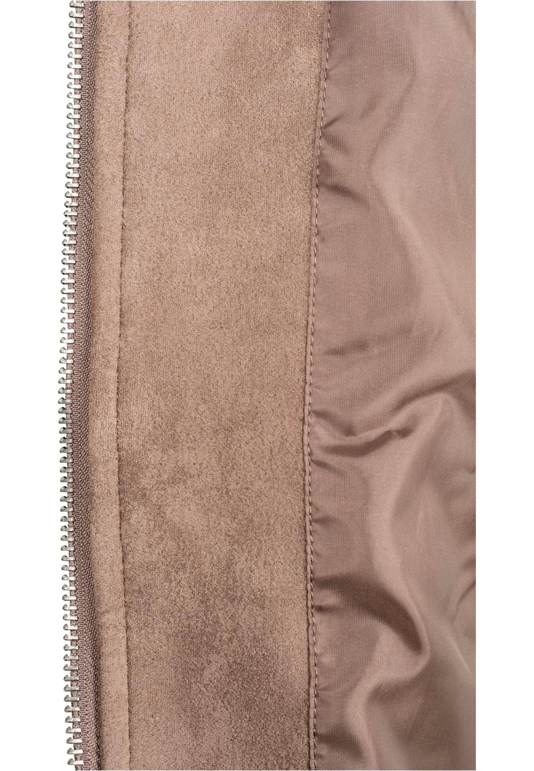 URBAN CLASSICS Bomberjacke »Urban Classics Damen Ladies Imitation Suede Bomber Jacket«, (1 St.), ohne Kapuze