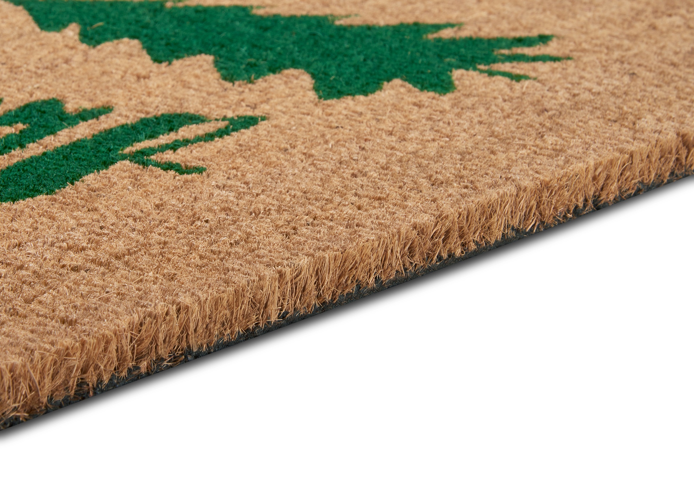 HANSE Home Fußmatte »Mix Mats Kokos Decorated Pine Trees, Türmatte«, rechteckig, 15 mm Höhe, Weihnachten, Schmutzfangmatte, Outdoor, Rutschfest, Innen, Kokosmatte