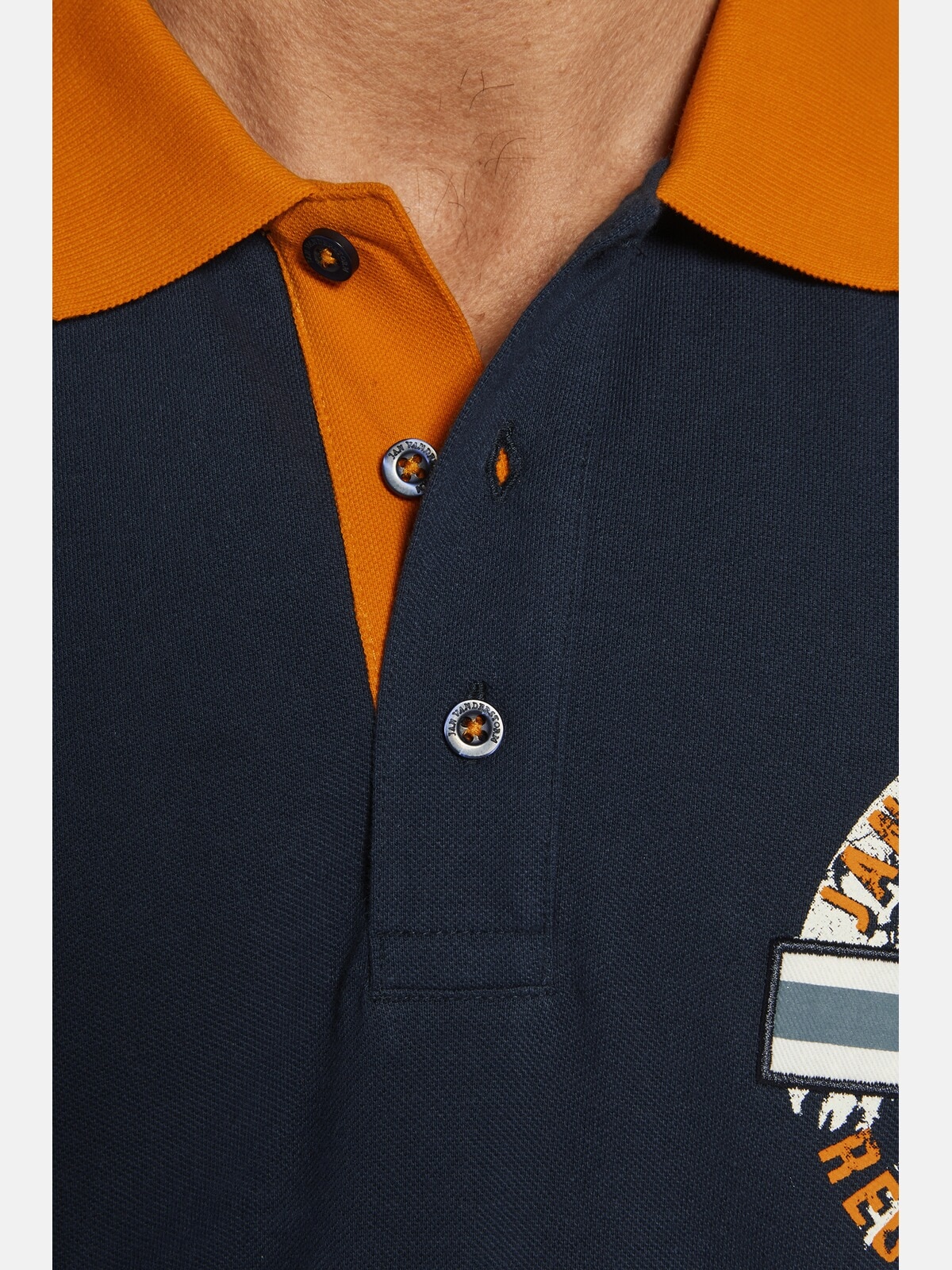 Jan Vanderstorm Poloshirt »Poloshirt RANDO«, (1 tlg.), mit drei Patches