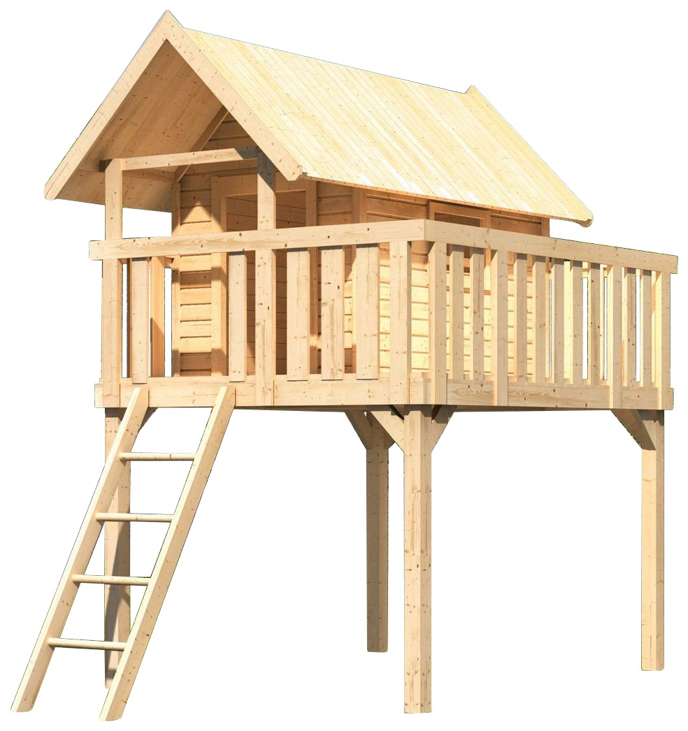 AKUBI Spielturm »Fidel«, (1 tlg.), BxTxH: 198x243x330 cm