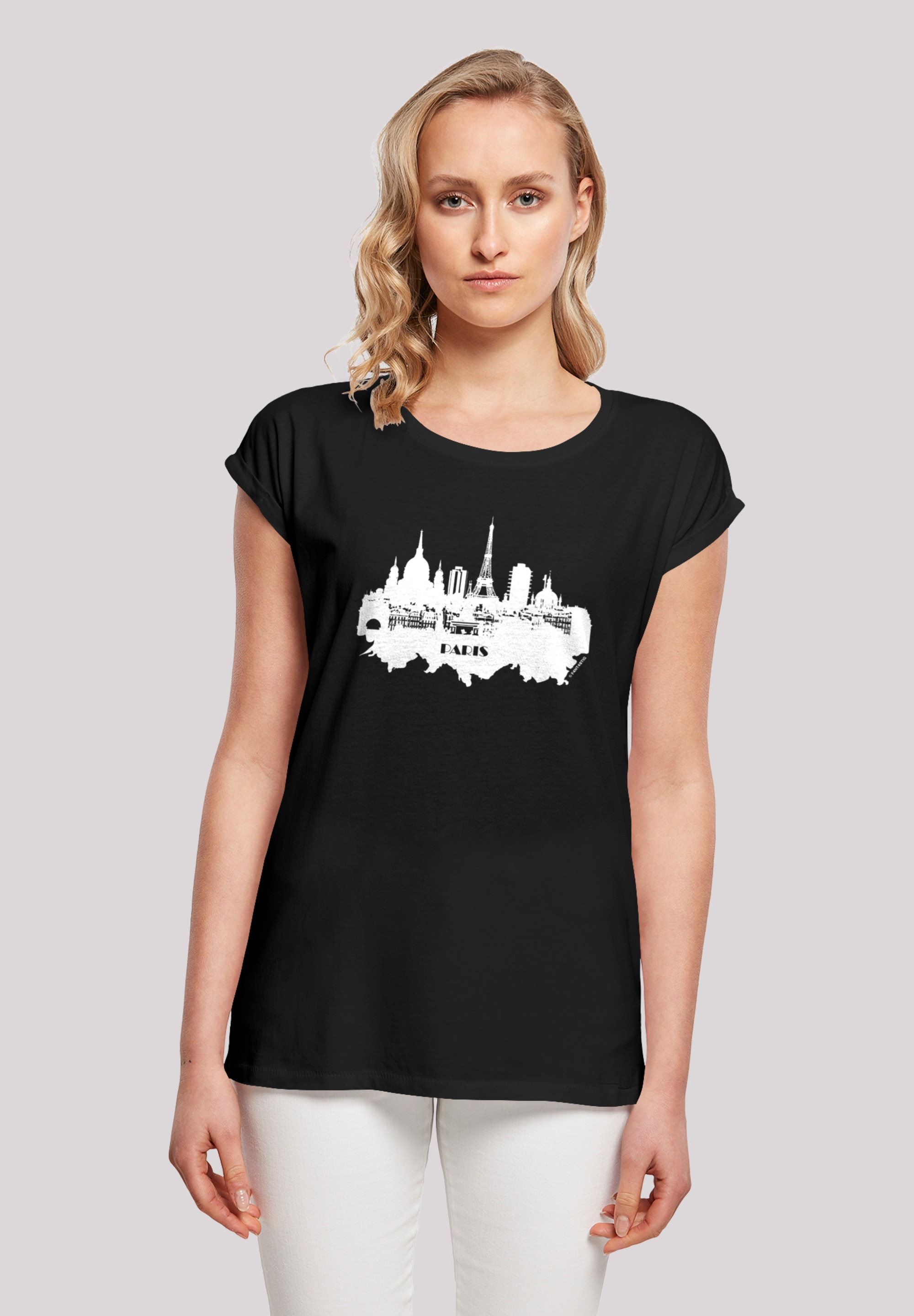 F4NT4STIC T-Shirt "PARIS SKYLINE SHORT SLEEVE TEE", Print