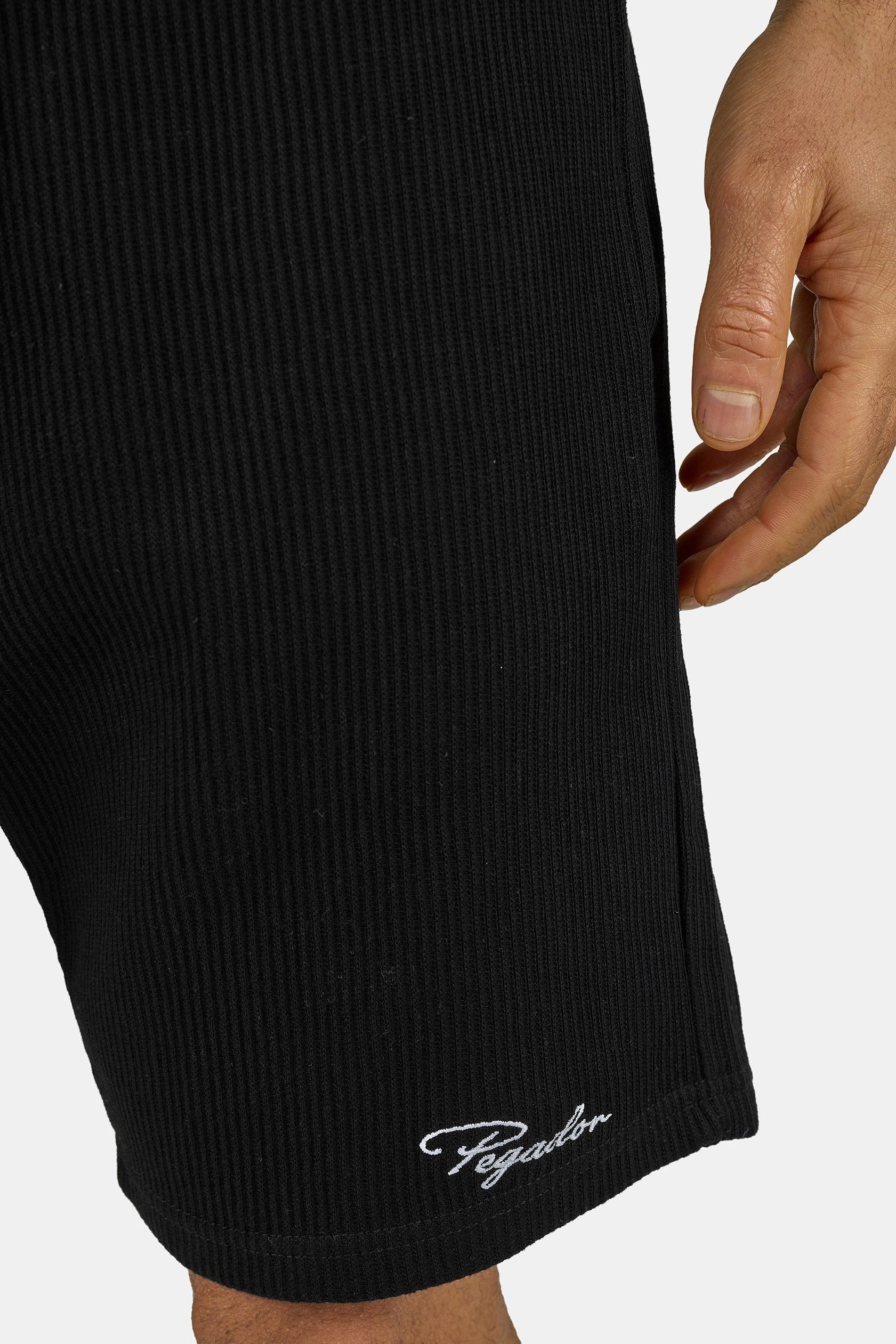 PEGADOR Shorts »Signar Heavy Rib Shorts«  Baumwolle, regular fit