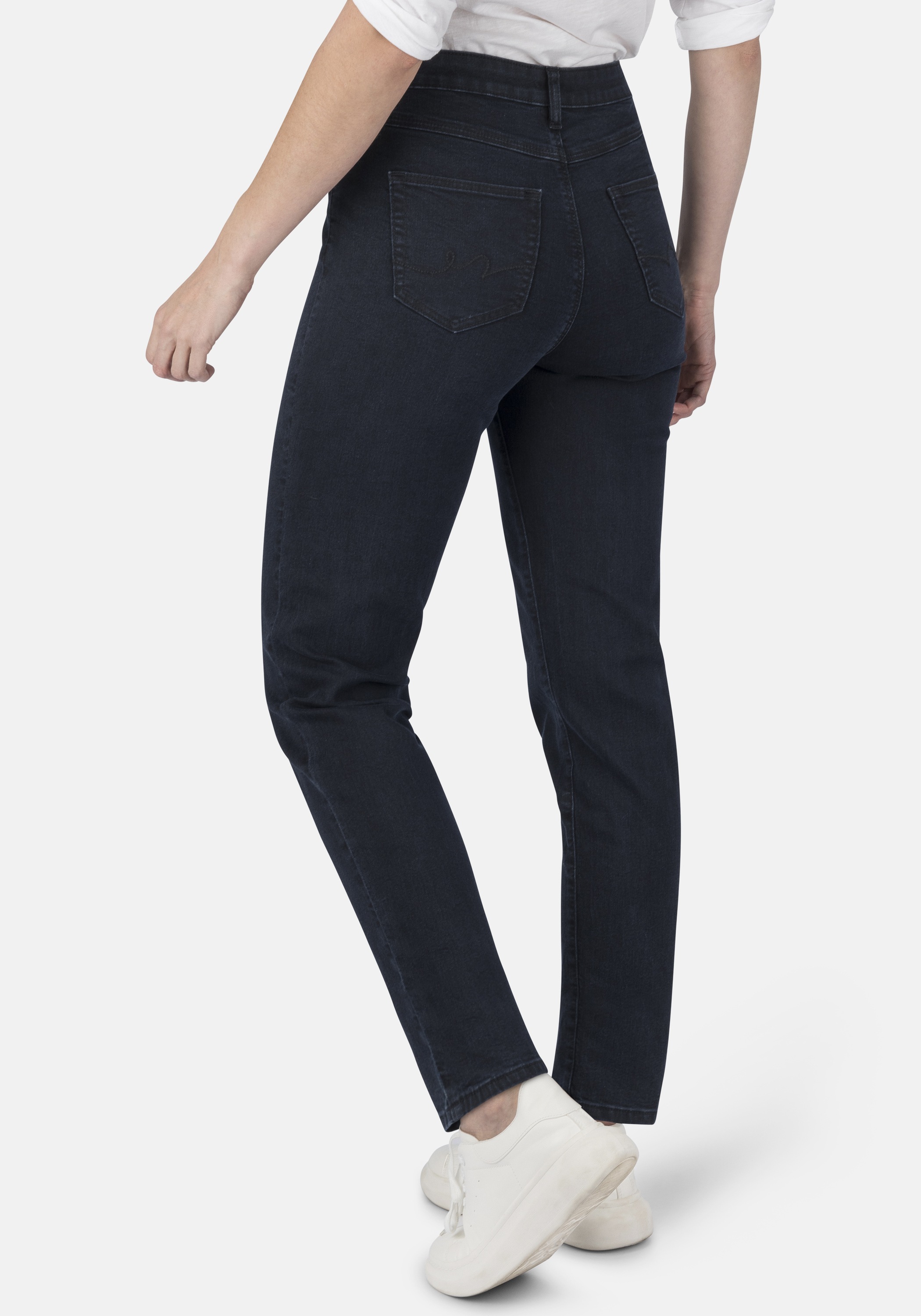 STOOKER WOMEN 5-Pocket-Jeans »Nizza Denim Basic Tapered Fit«, Tapered Fit Casual Clean Wash Denim Jeans für Damen