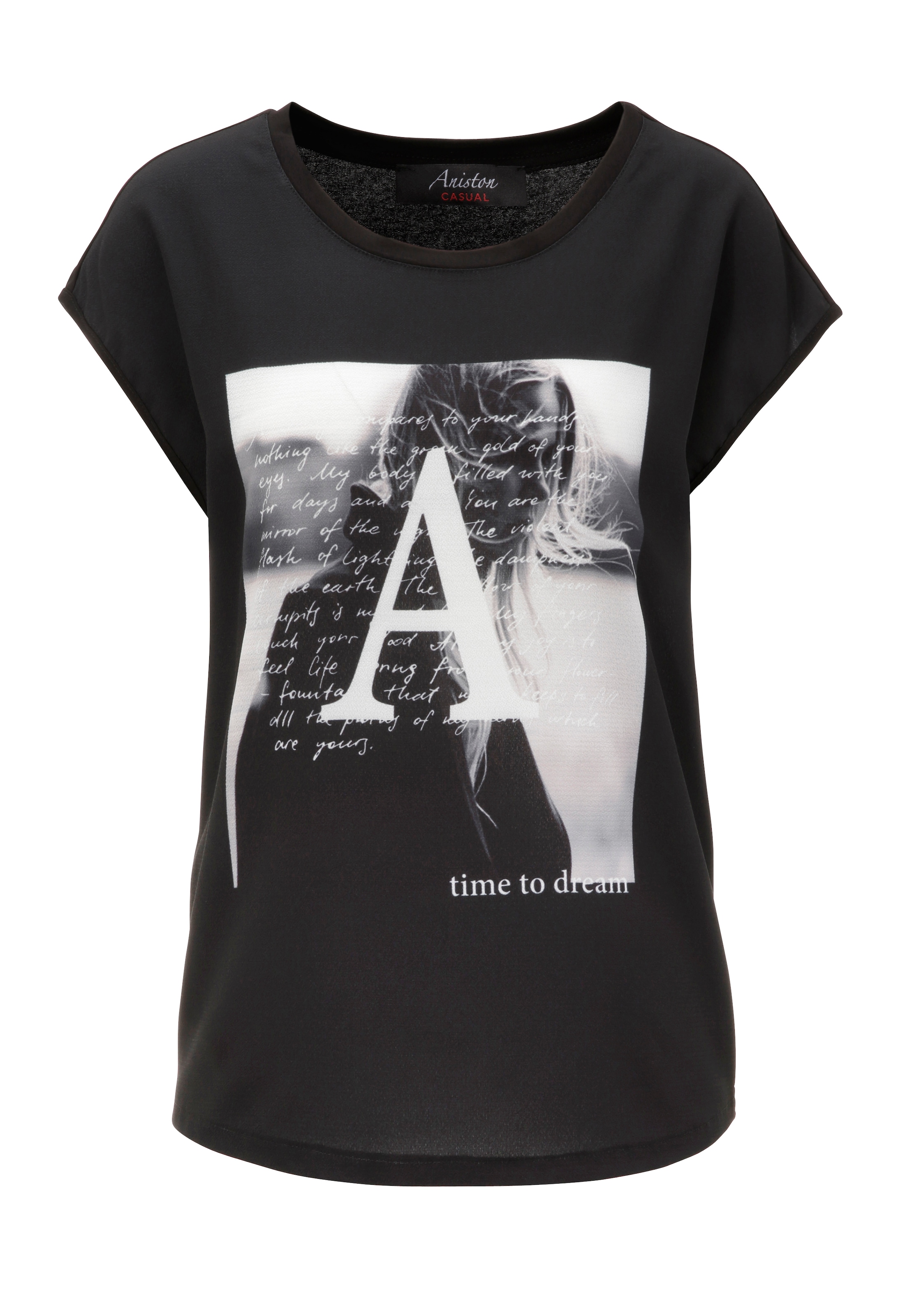 CASUAL Frontdruck BAUR Aniston mit | verträumten online kaufen T-Shirt,