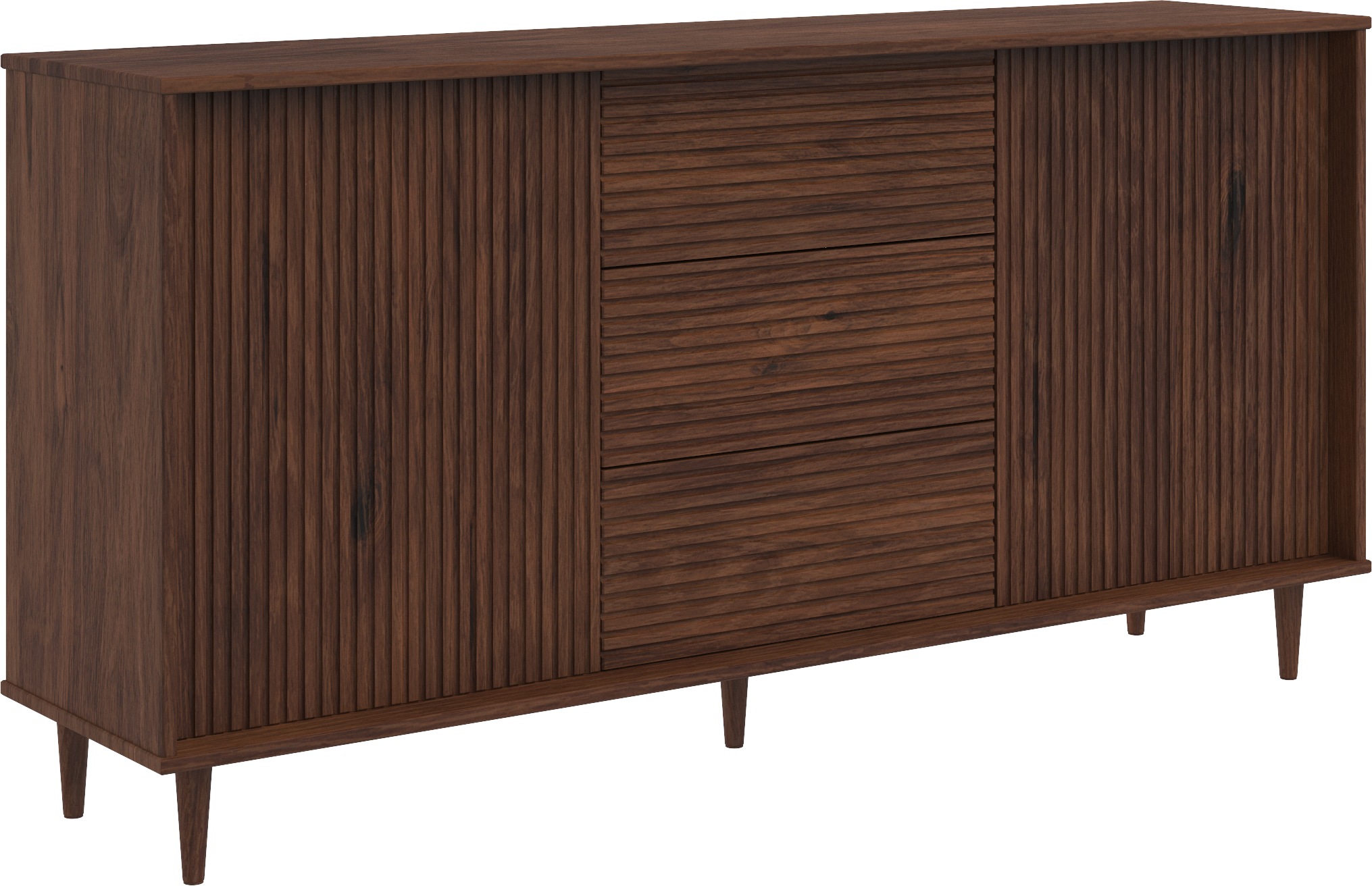 OTTO home Sideboard "Malmedy Front mit gefrästen Rillen" Kommode aus massiv günstig online kaufen