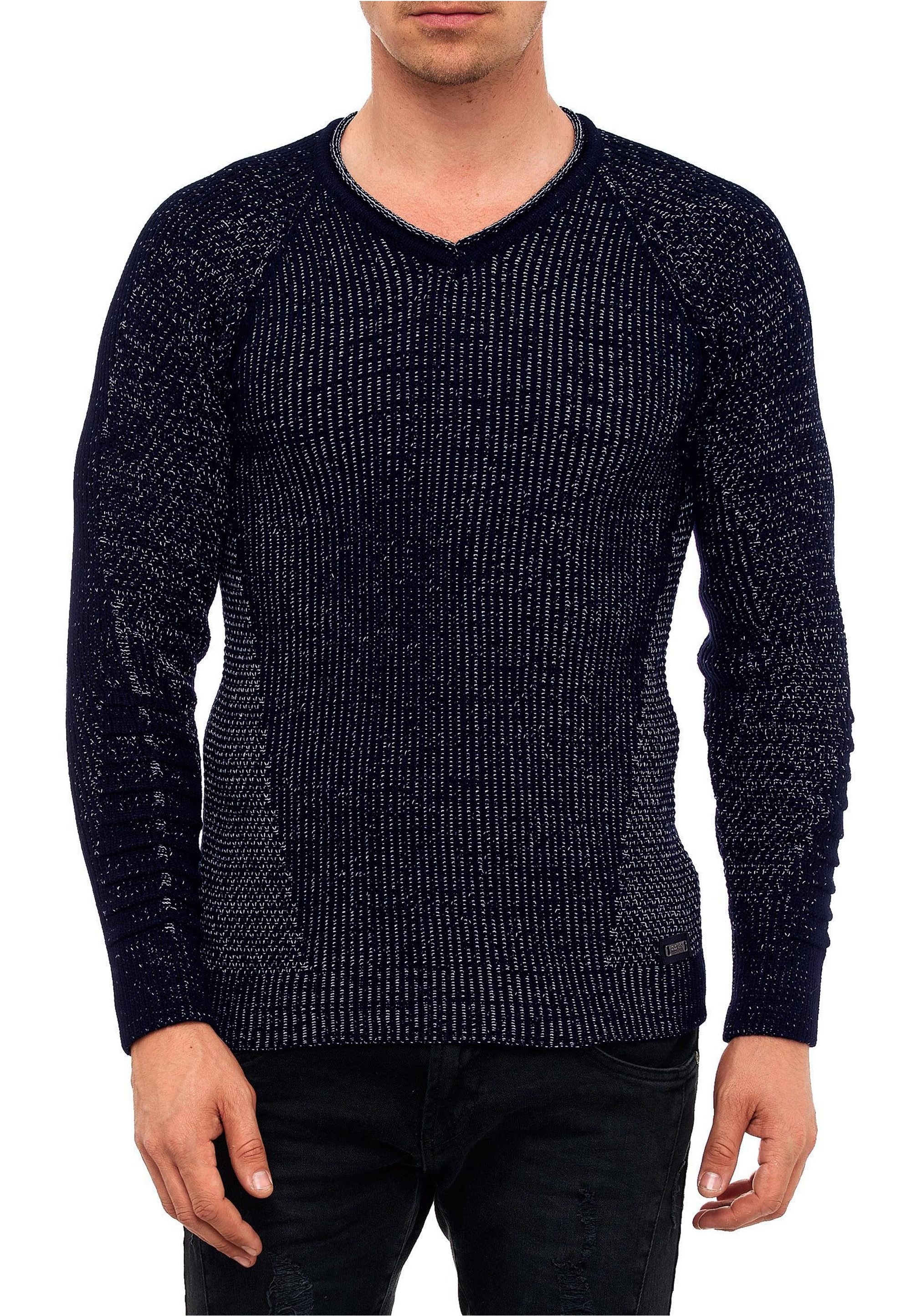 Rusty Neal Strickpullover mit ausgefallenem Strickmuster