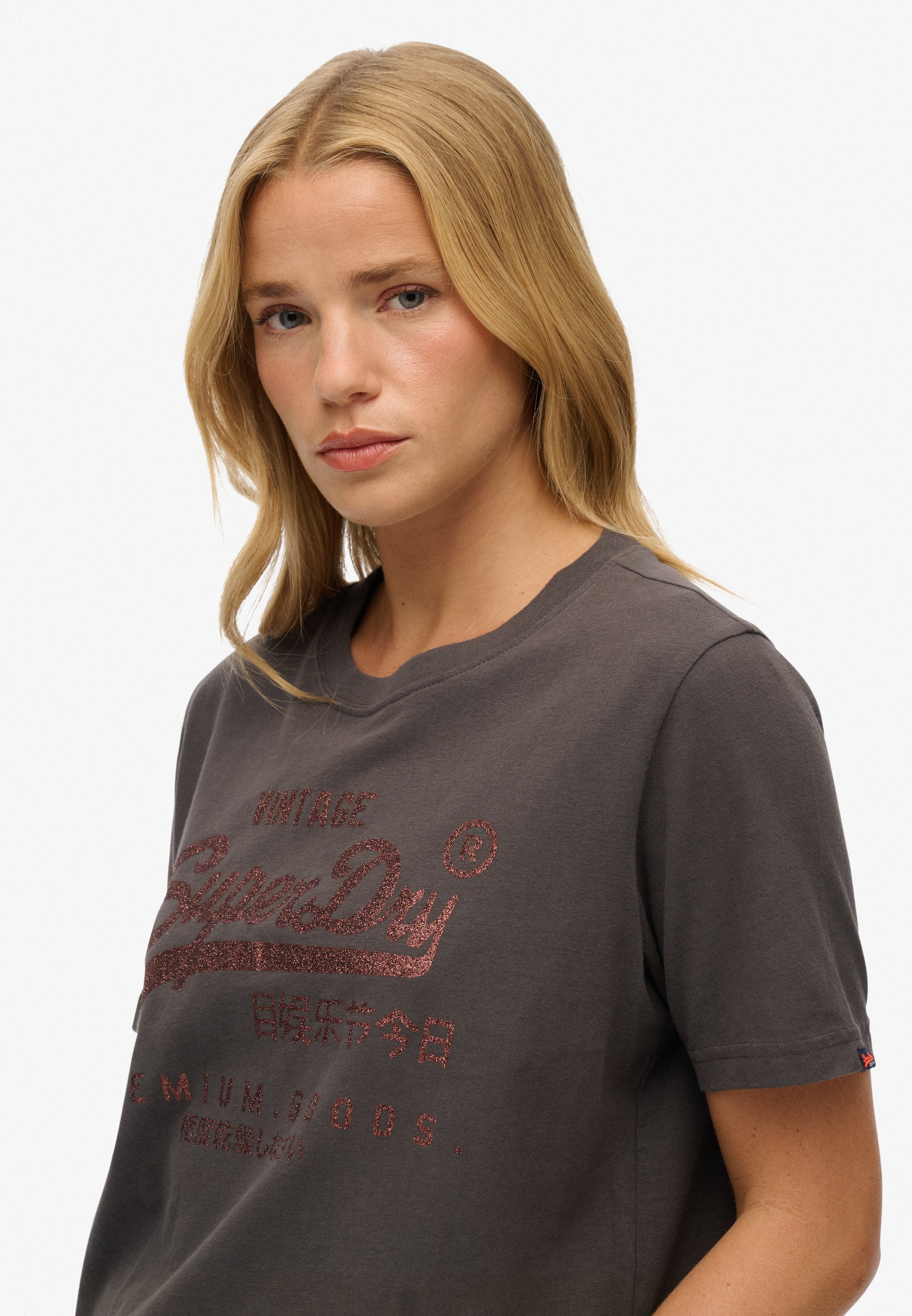 Superdry Print-Shirt "EMBELLISHED VL RELAXED TEE" günstig online kaufen