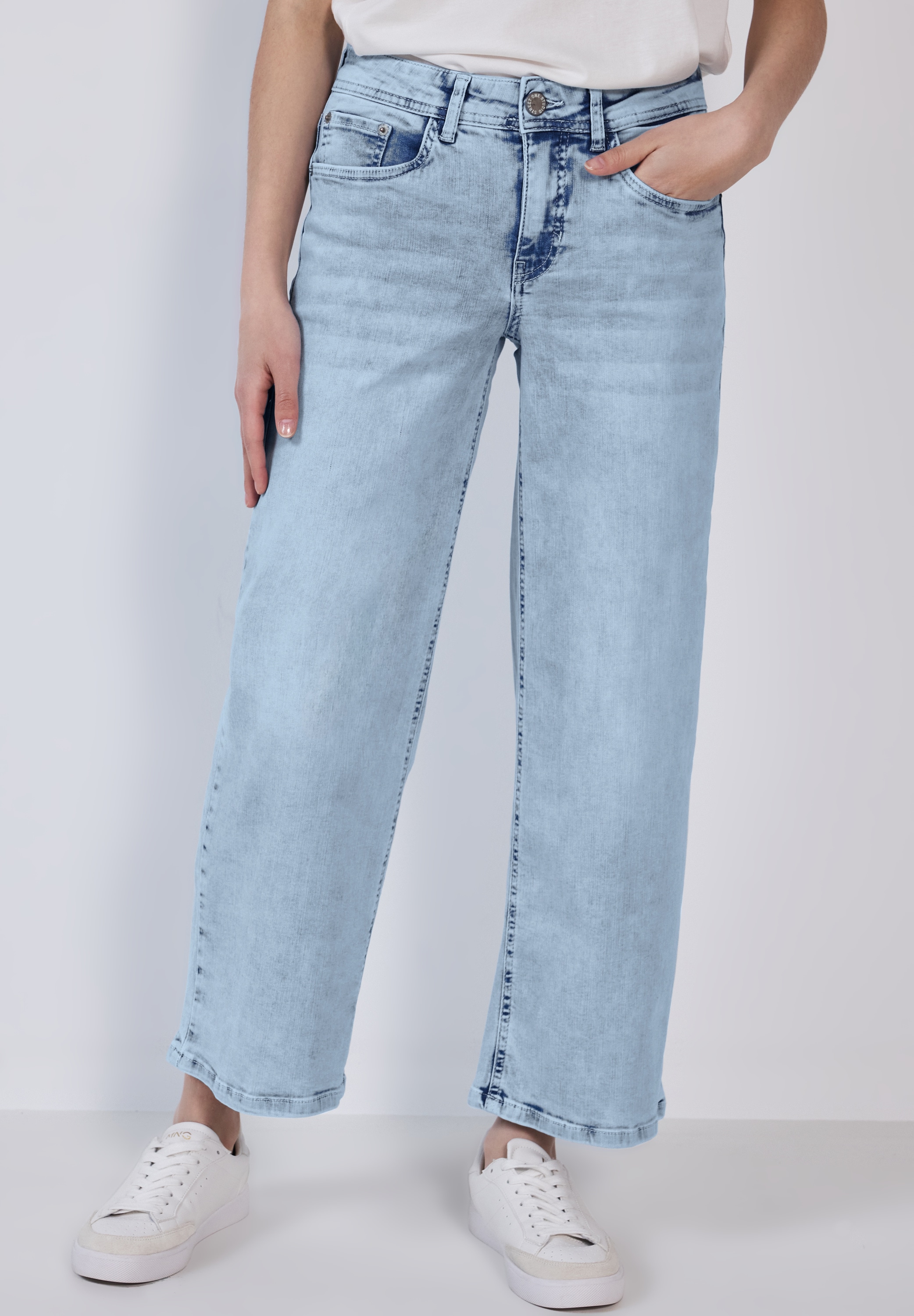 STREET ONE STUDIO Weite Jeans, 5-Pocket-Style