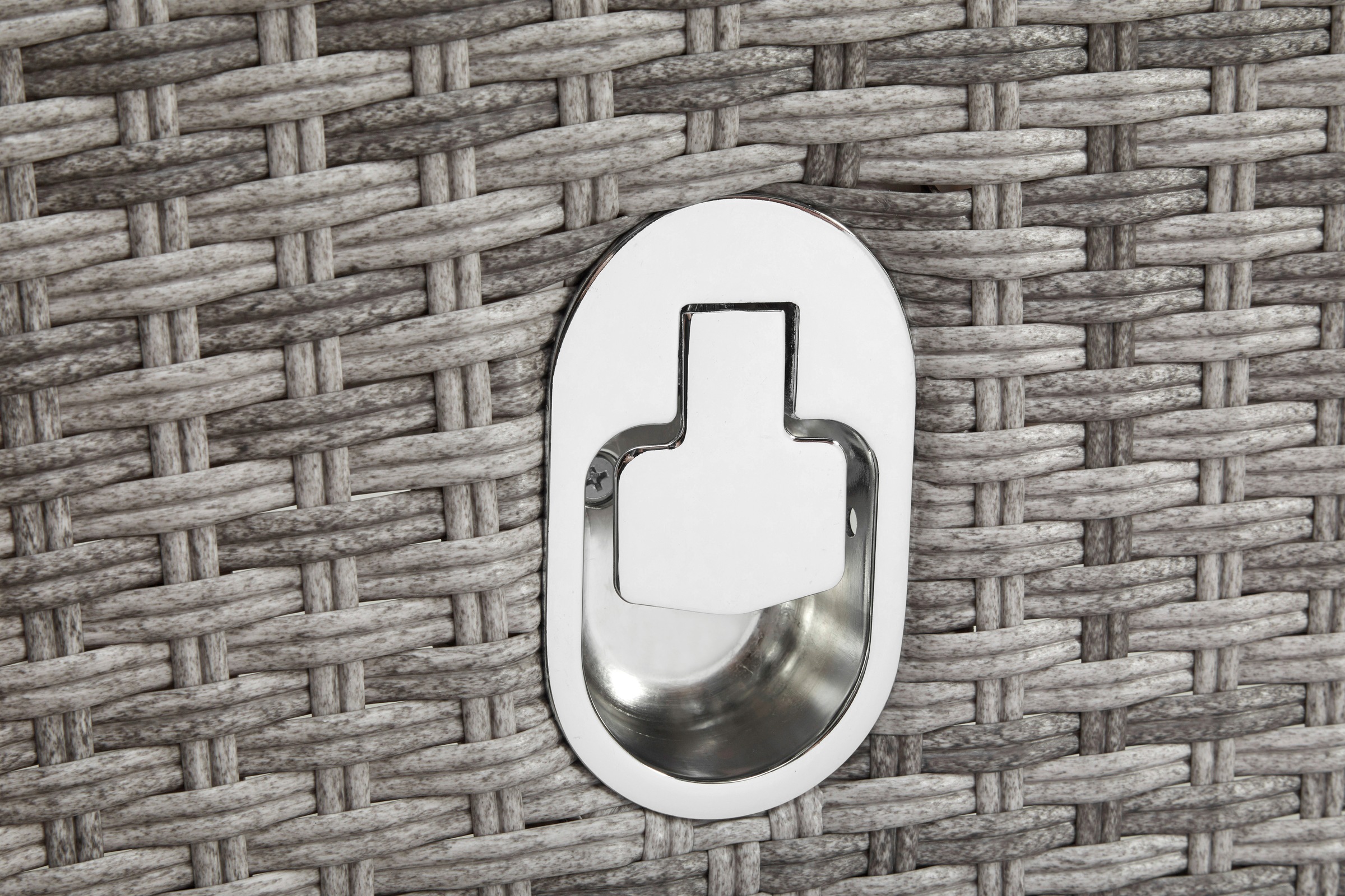 KONIFERA Balkonset »Belluno«, (5 tlg.), 2 Sessel, Tisch Ø 50 cm, Polyrattan