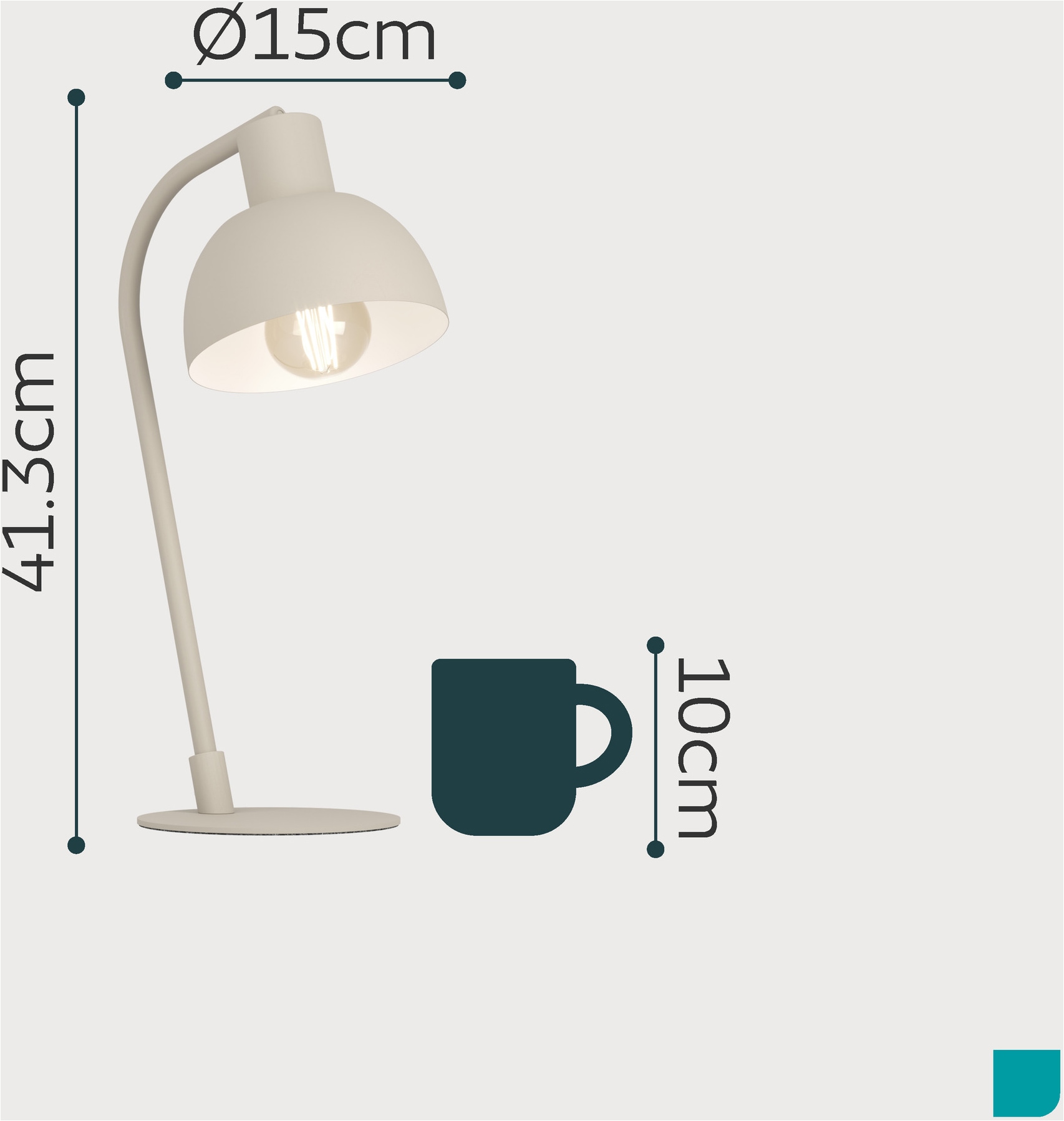 EGLO LED Tischleuchte »CAZALILLA« E27 1 Stk. Tischlampe Skandinavisch, Retro Tischleuchte, Leselampe, E27 Fassung