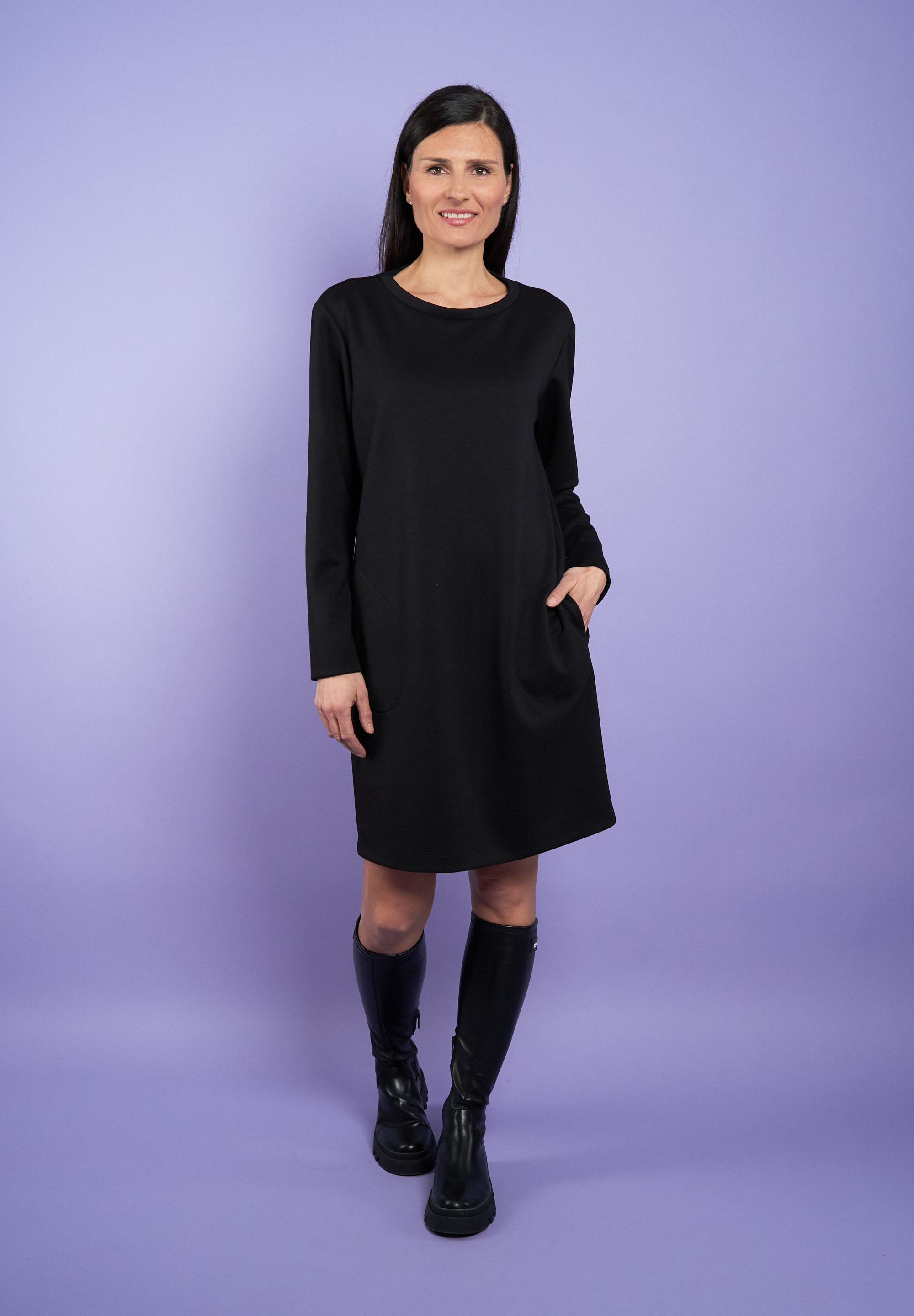 Seidel Moden Sweatkleid, mit Eingrifftaschen und MADE IN GERMANY