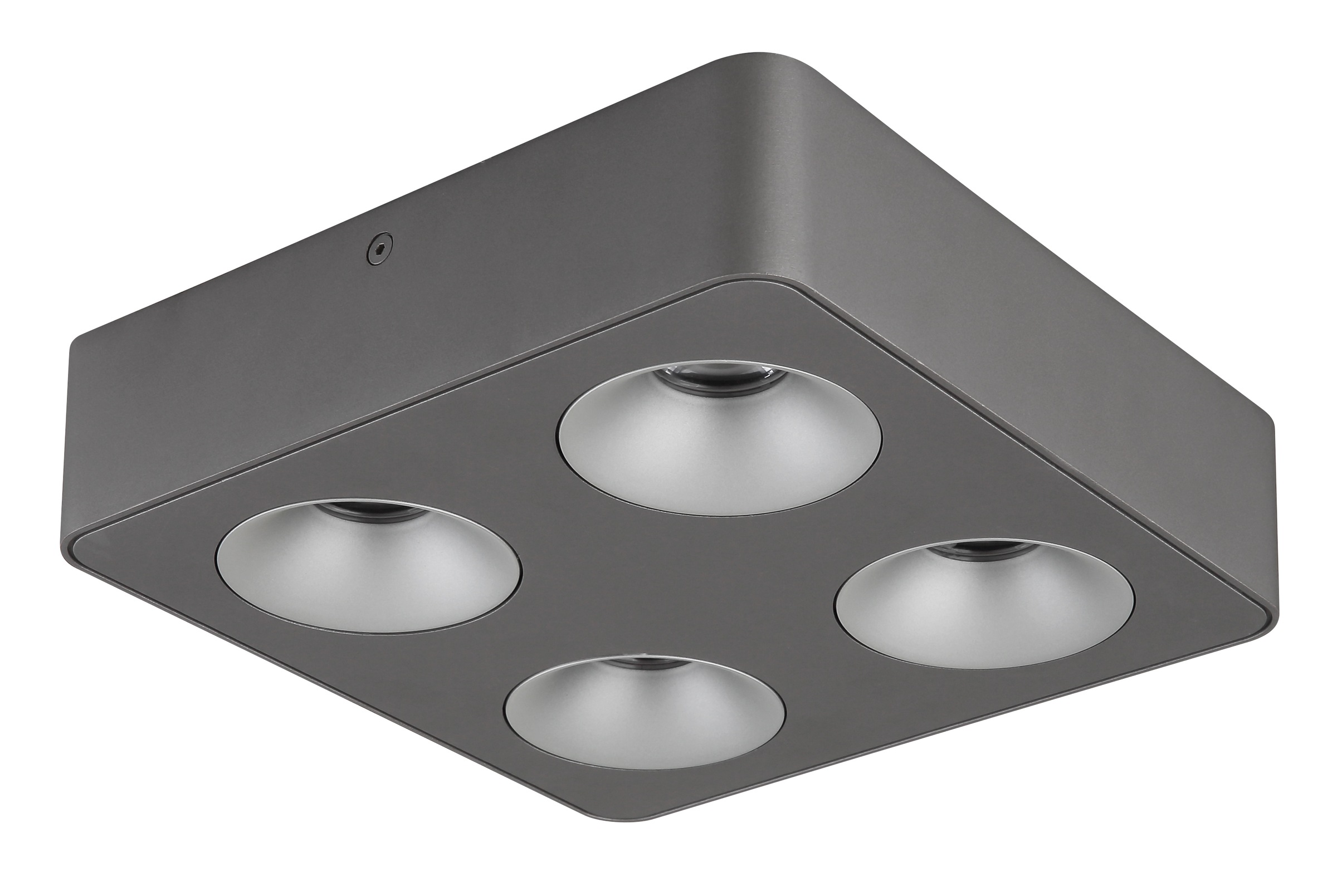 GLOBO LIGHTING LED Deckenstrahler »HANGARAU«, Leuchtmittel LED-Modul | LED fest integriert, Spot/grau/3000K/Flur/Wohnbereich/LxBxH: 1800x85x185mm