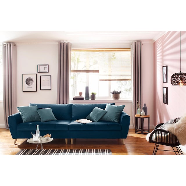 Home affaire Big-Sofa »Penelope«, feine Steppung, lose Kissen,  skandinavisches Design bestellen | BAUR