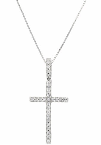 Firetti Kette mit Anhänger »Kreuz«, mit Diamanten kaufen