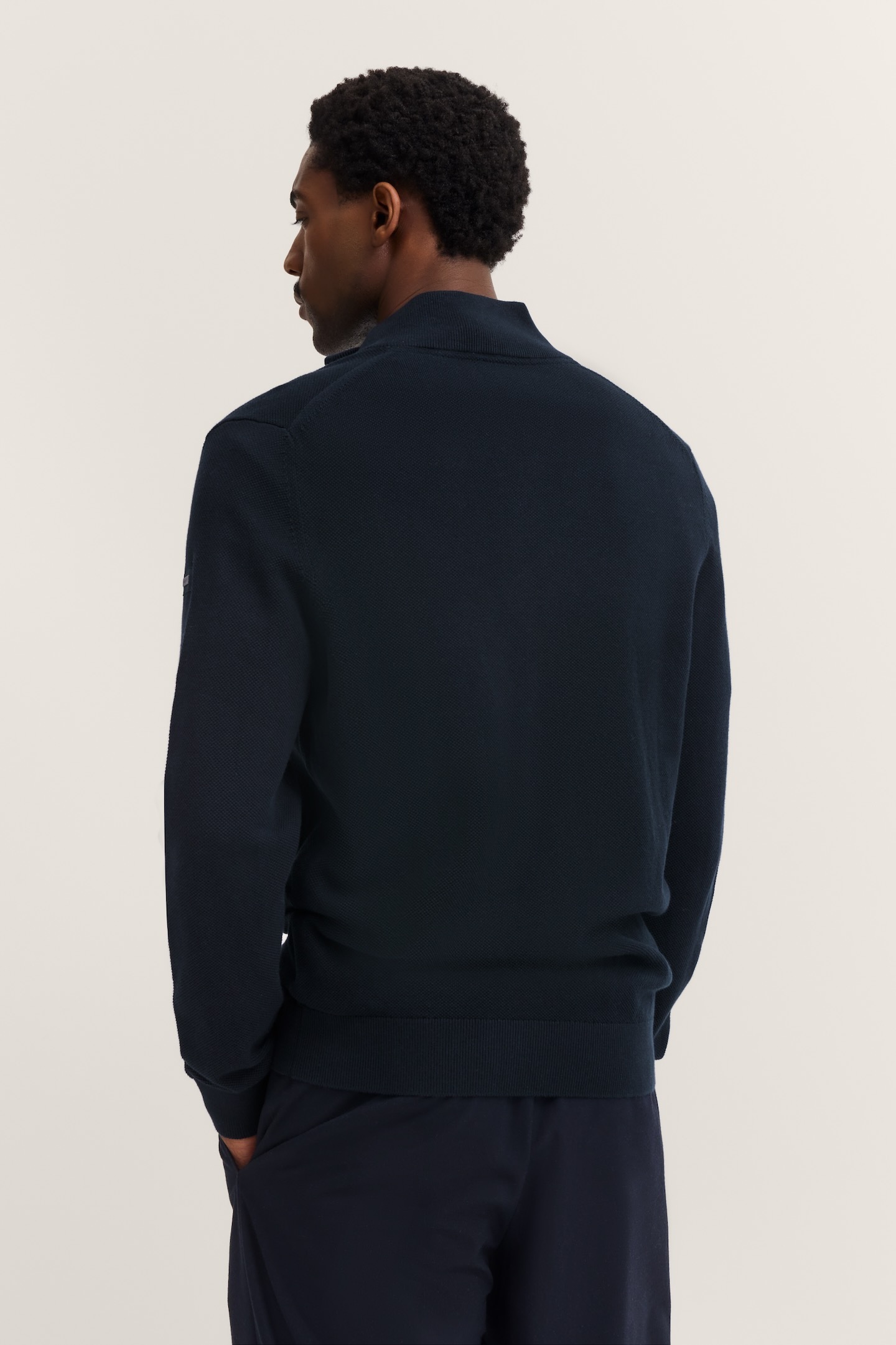 bugatti Strickjacke "Basic Essential" mit Reißverschluss günstig online kaufen