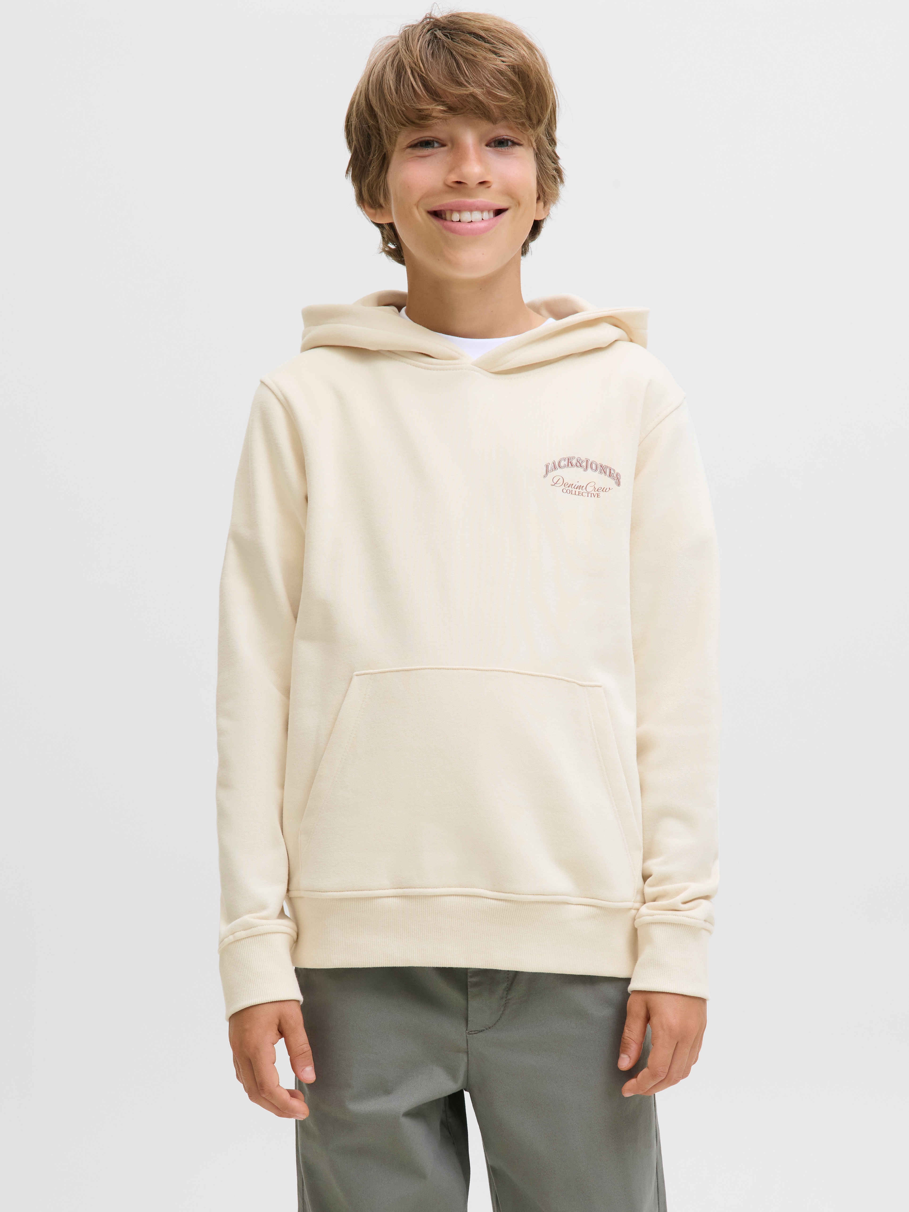 Jack & Jones Junior "JJEBRANDES BACKP RELAXED SWEAT H SN JNR", Baumwollmischung, relaxed fit