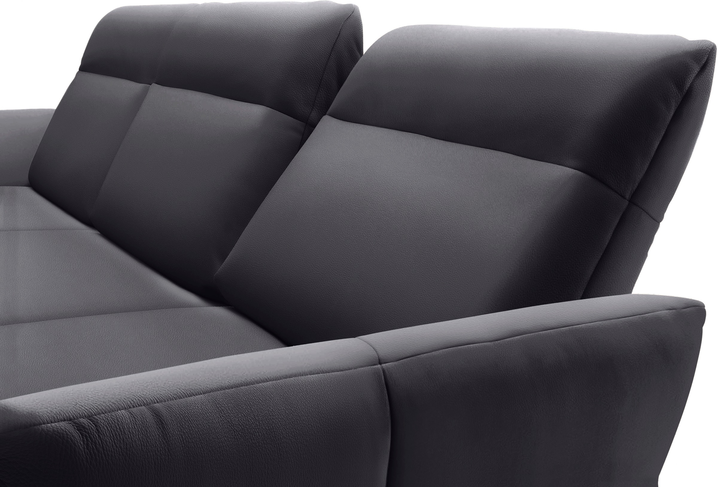 Creation BY ROLF BENZ Ecksofa »CR.460«, Sockel in Eiche, Alugussfüße in umbragrau, Breite 298 cm