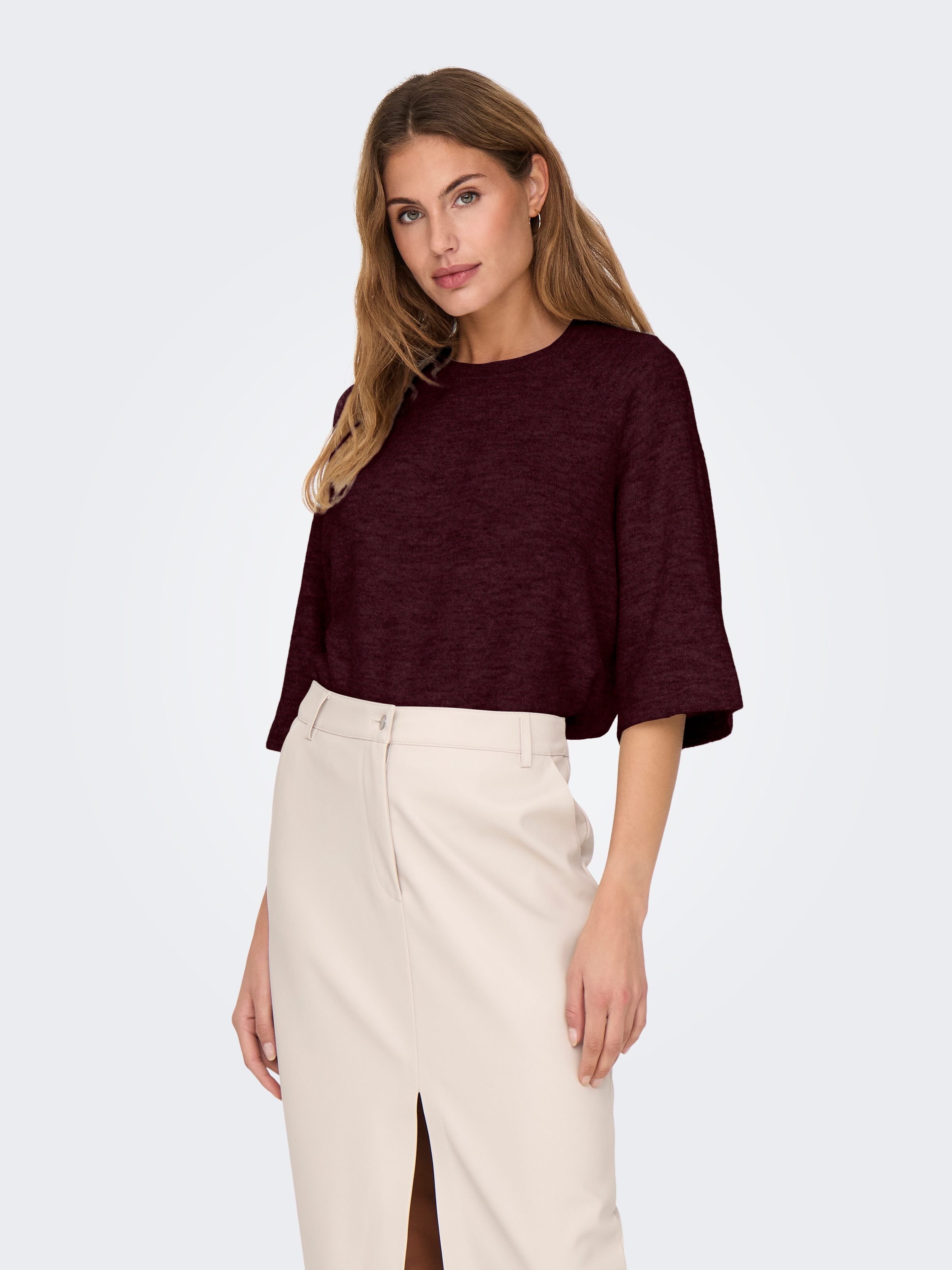 Thumbnail - ONLY Strickpullover "ONLSIMONI 3/4 PULLOVER KNT NOOS" mit Fledermaus-Ärmeln