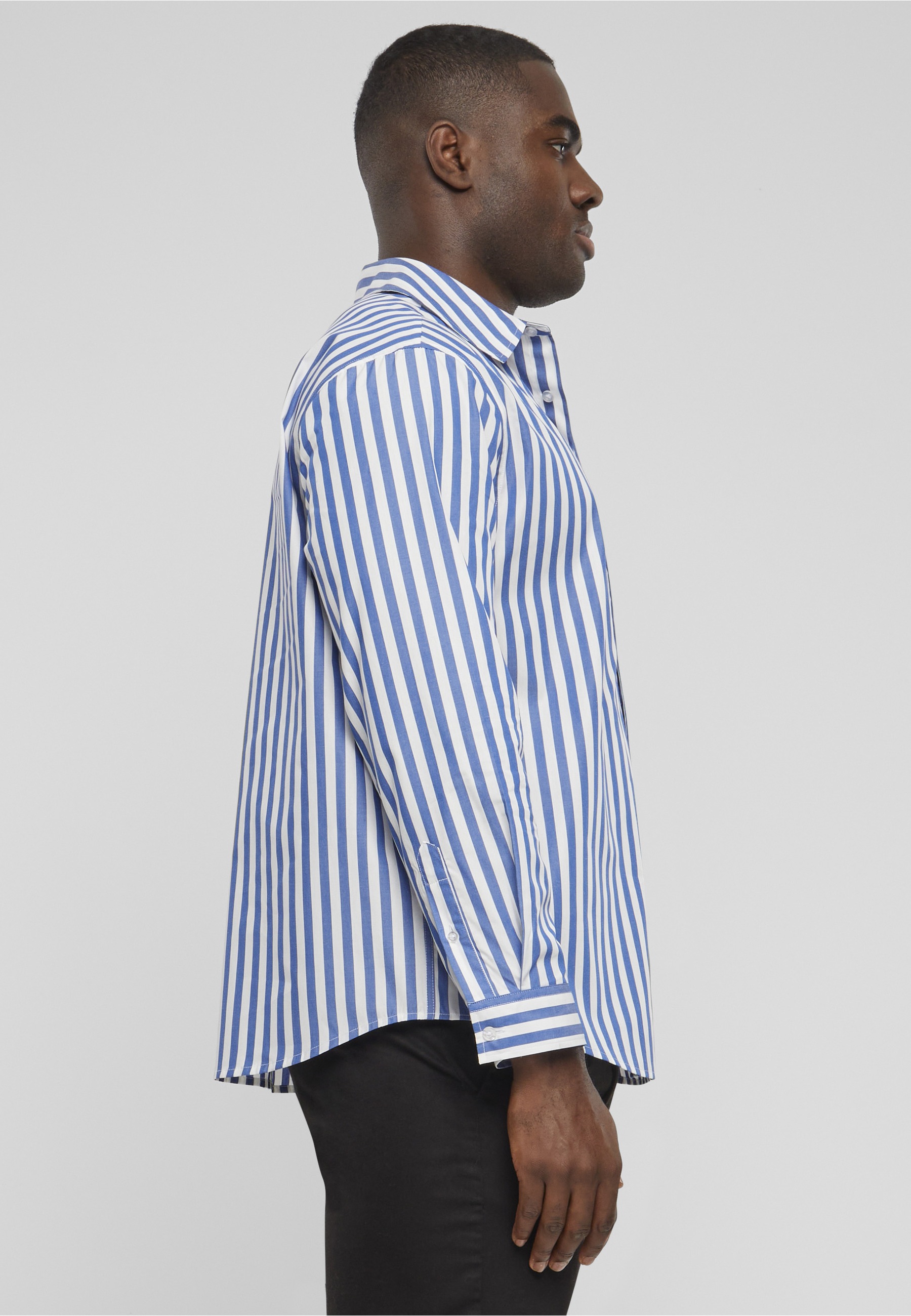 URBAN CLASSICS Kurzarmshirt »Urban Classics Herren Striped Summer Shirt« 1 Stk.