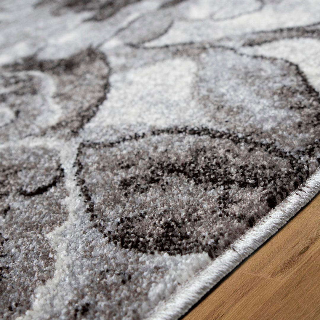 my home Teppich »Almrose«, rechteckig, 9 mm Höhe, mit besonders weichem Flor, Blumen Muster, florales Design, Kurzflor