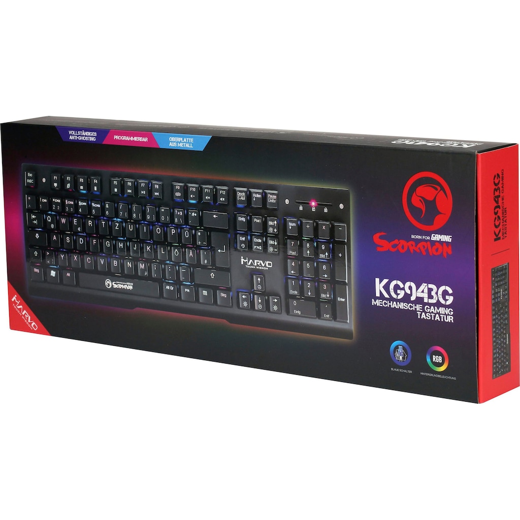 MARVO Gaming-Tastatur »Scorpion KG943G«