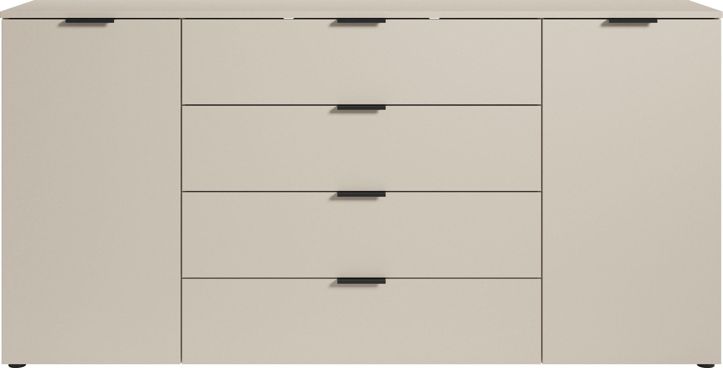 HBZ Sideboard »Linz Kommode, BxHxT 180x90x40cm«, (1 St.), Breite 180cm,Lip-Griff, Melaminbeschichtung