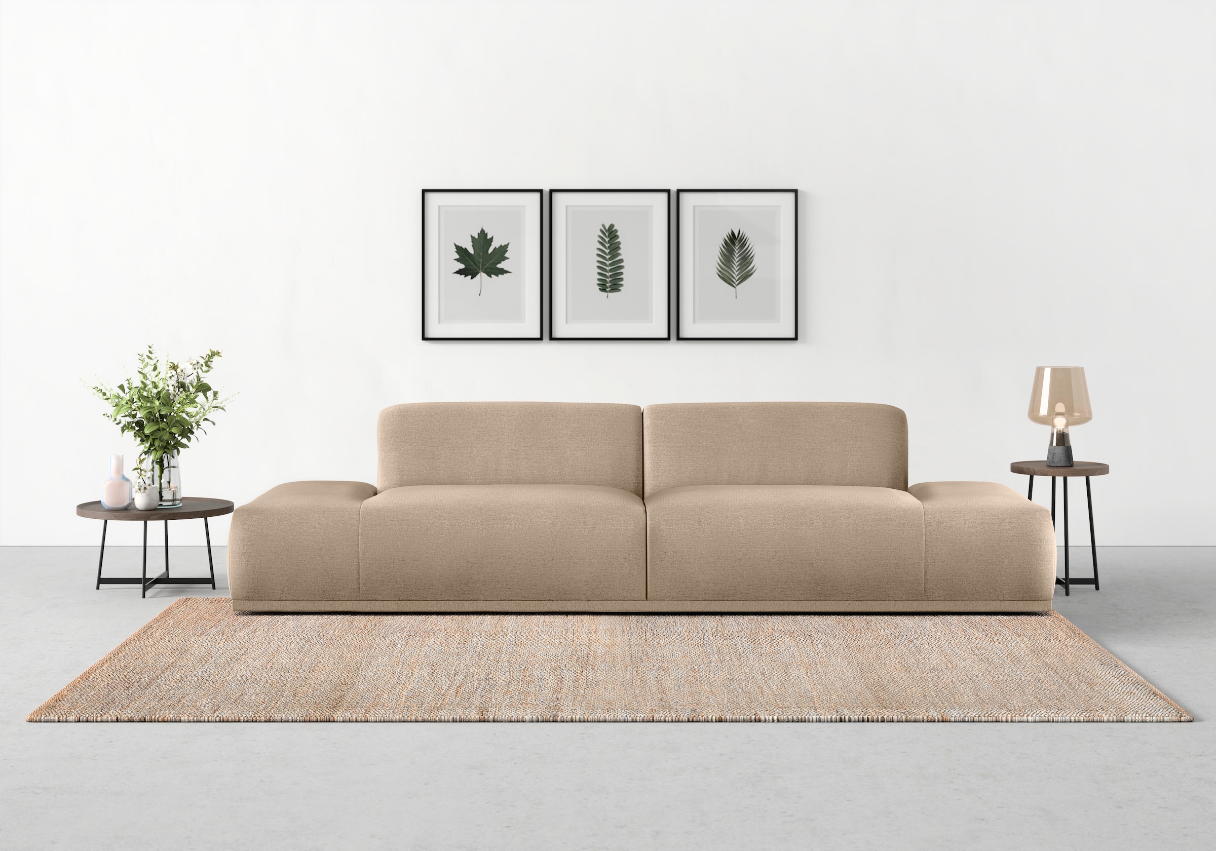 TRENDMANUFAKTUR Big-Sofa "Braga, toller Sitzkomfort, Designsofa", in moderner Optik, mit hochwertigem Kaltschaum