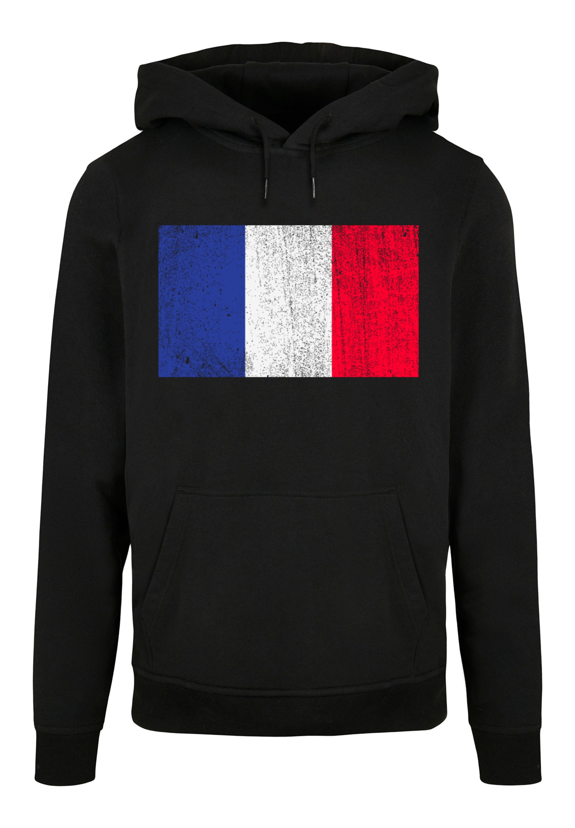 F4NT4STIC Kapuzenpullover »France Frankreich Flagge distressed«, Print