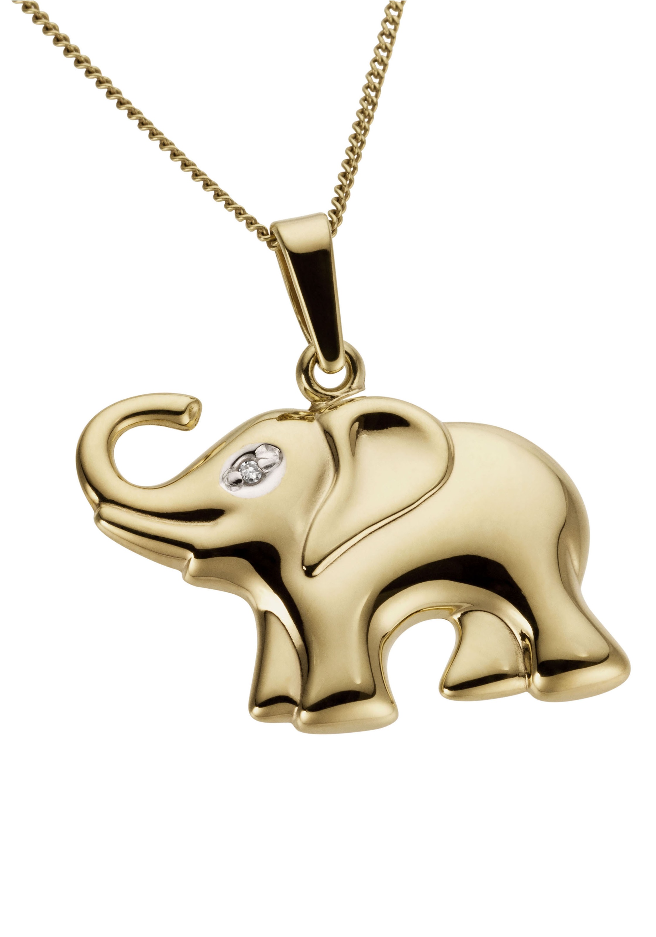 Firetti Kettenanhänger »Schmuck Geschenk zu Shirt, BAUR Halskette Elefant«, Gold Geburtstag Kleid, Anhänger für | Anlass Sneaker! 333 online Halsschmuck Weihnachten Jeans, bestellen