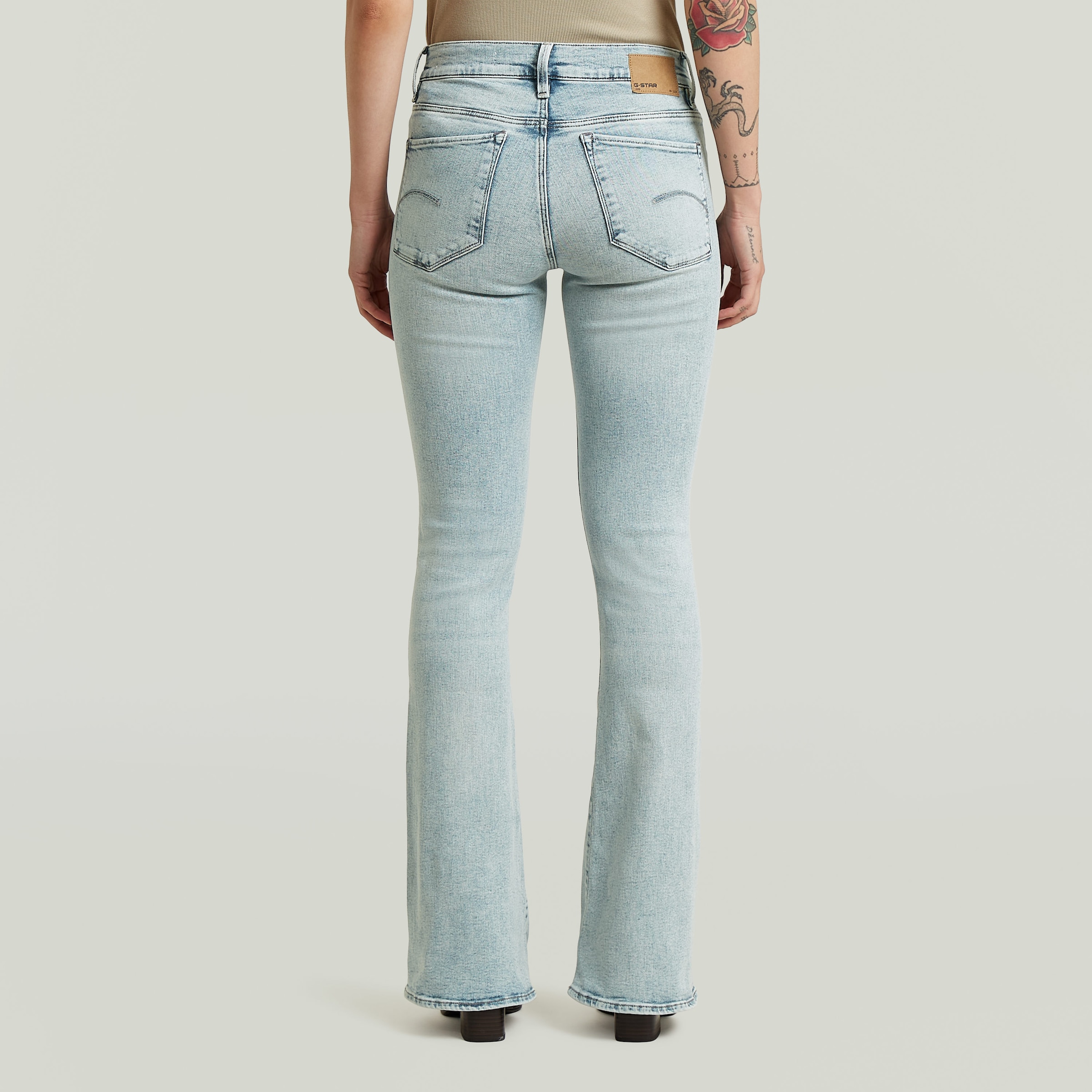 G-STAR Bootcut-Jeans »3301 Flare Wmn« aus Stretch-Denim