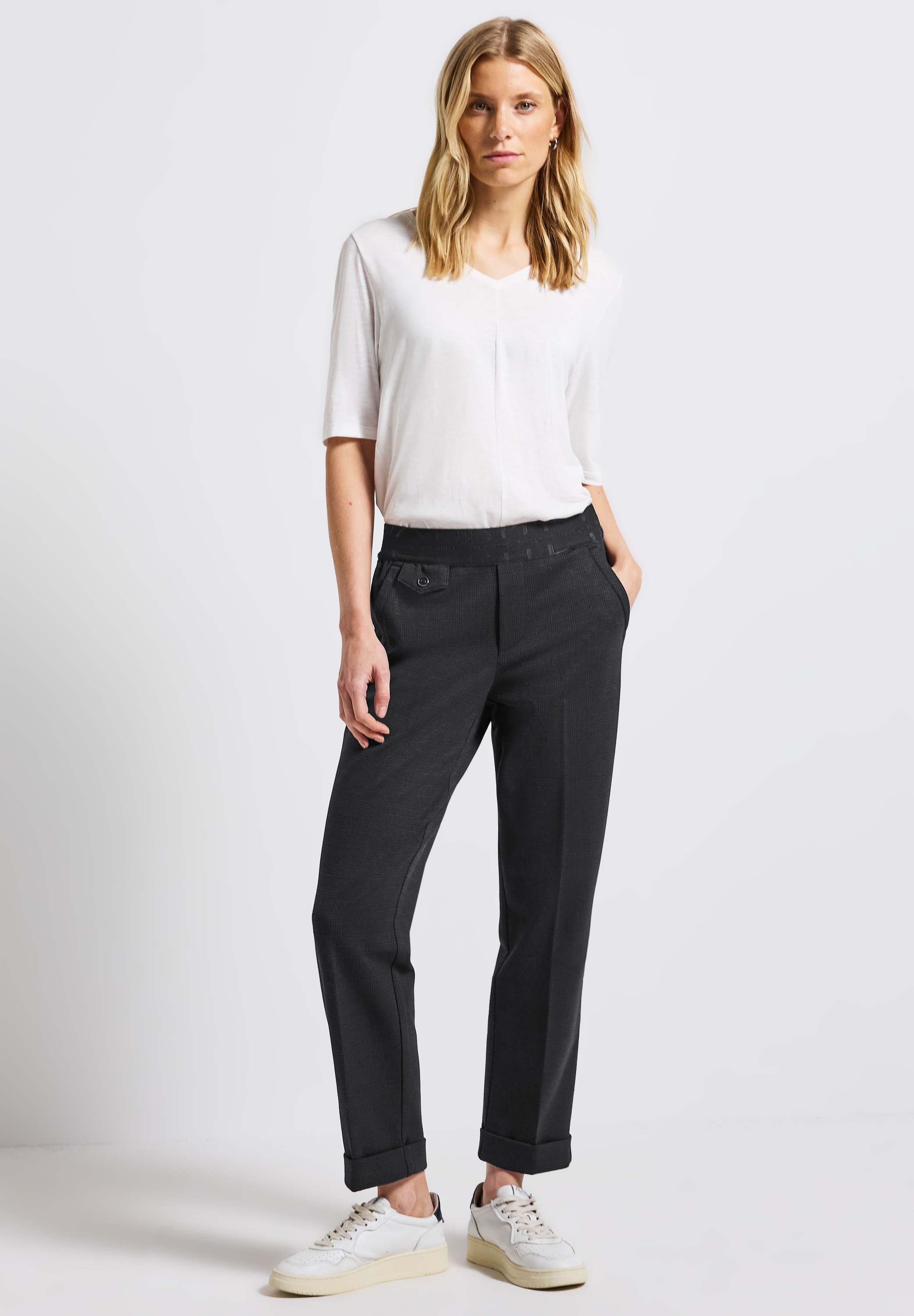 STREET ONE Chinohose, Middle Waist