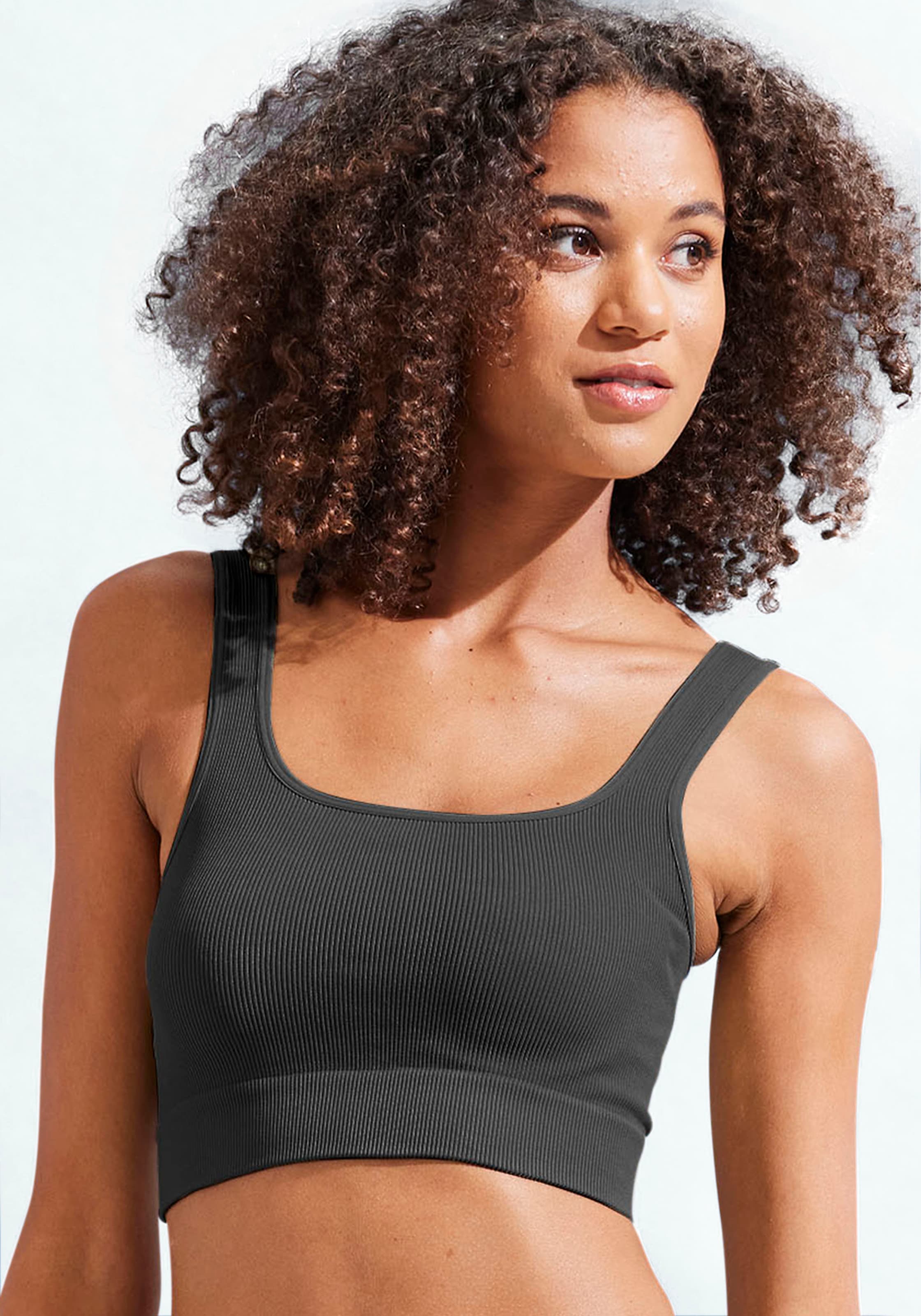 LASCANA Crop-Top "- Seamless Top", mit Rippstruktur