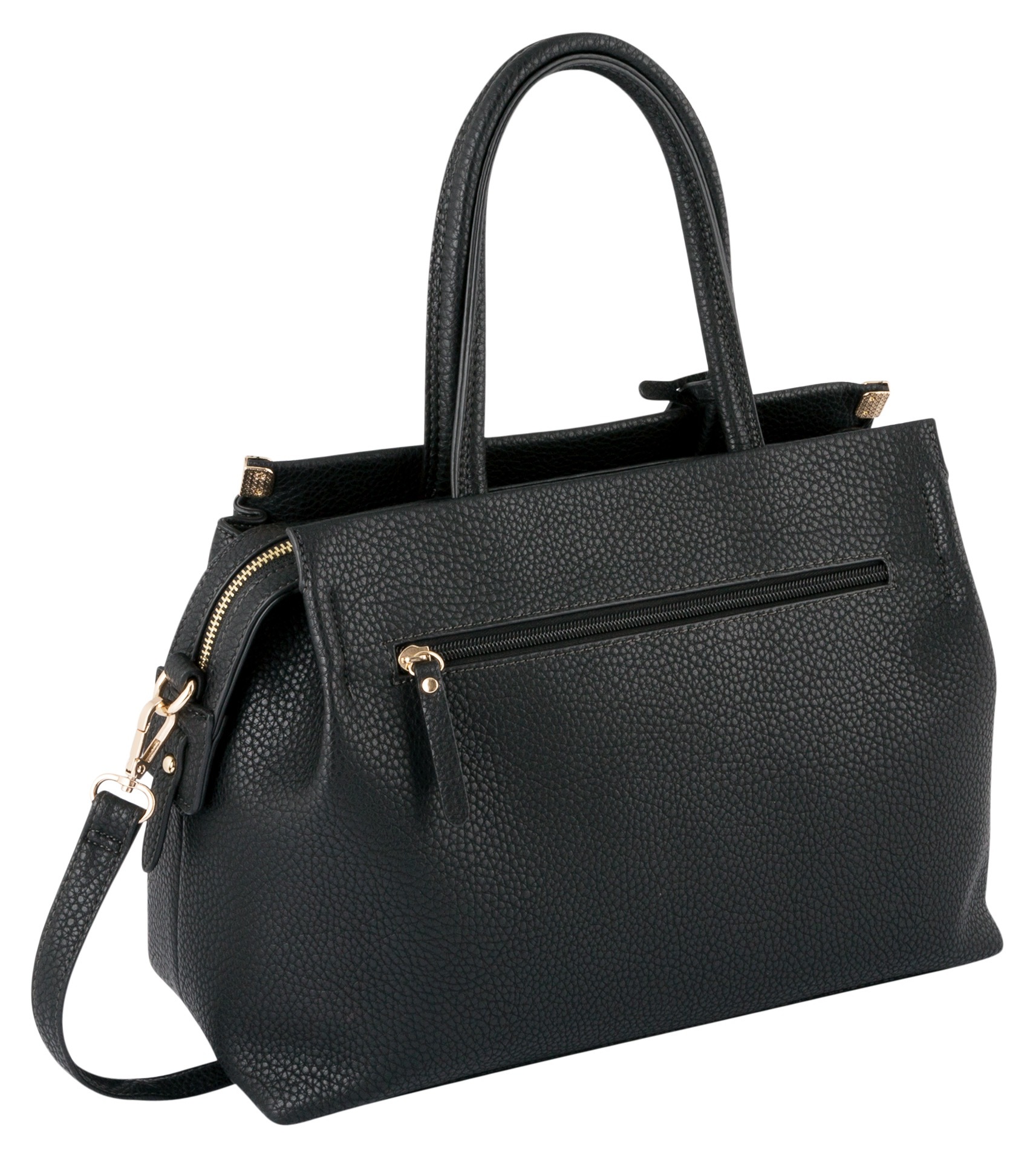 Thumbnail - Gabor Shopper "Gela", genarbtes Lederimitat mit schmückenden Metallecken, hochwertiges Logo