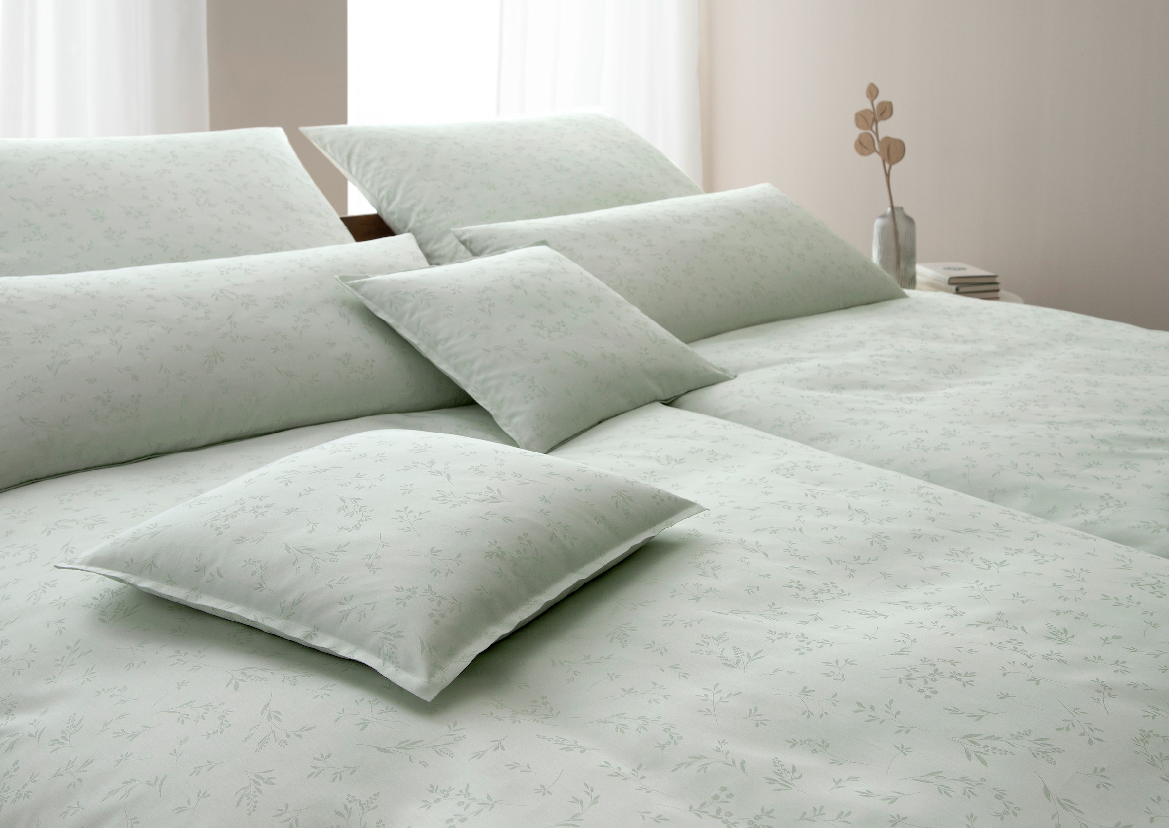 Elegante Bettwäsche "Delight" 2 Stk. tlg. angenehmes Hautgefühl günstig online kaufen