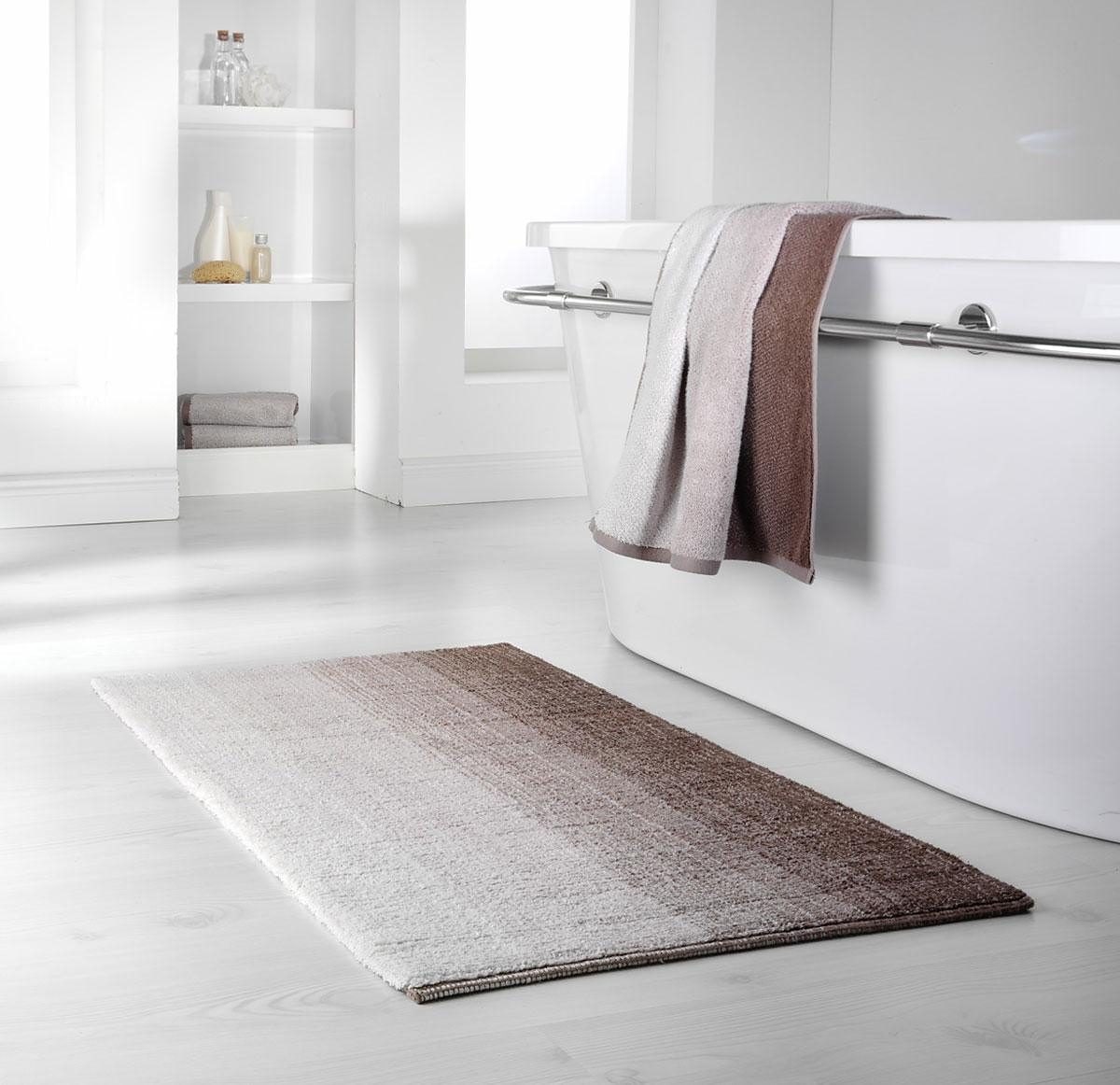 Badematte DYCKHOFF, H:14mm, braun, Bio-Baumwolle, Badematten, "Colori 09285"