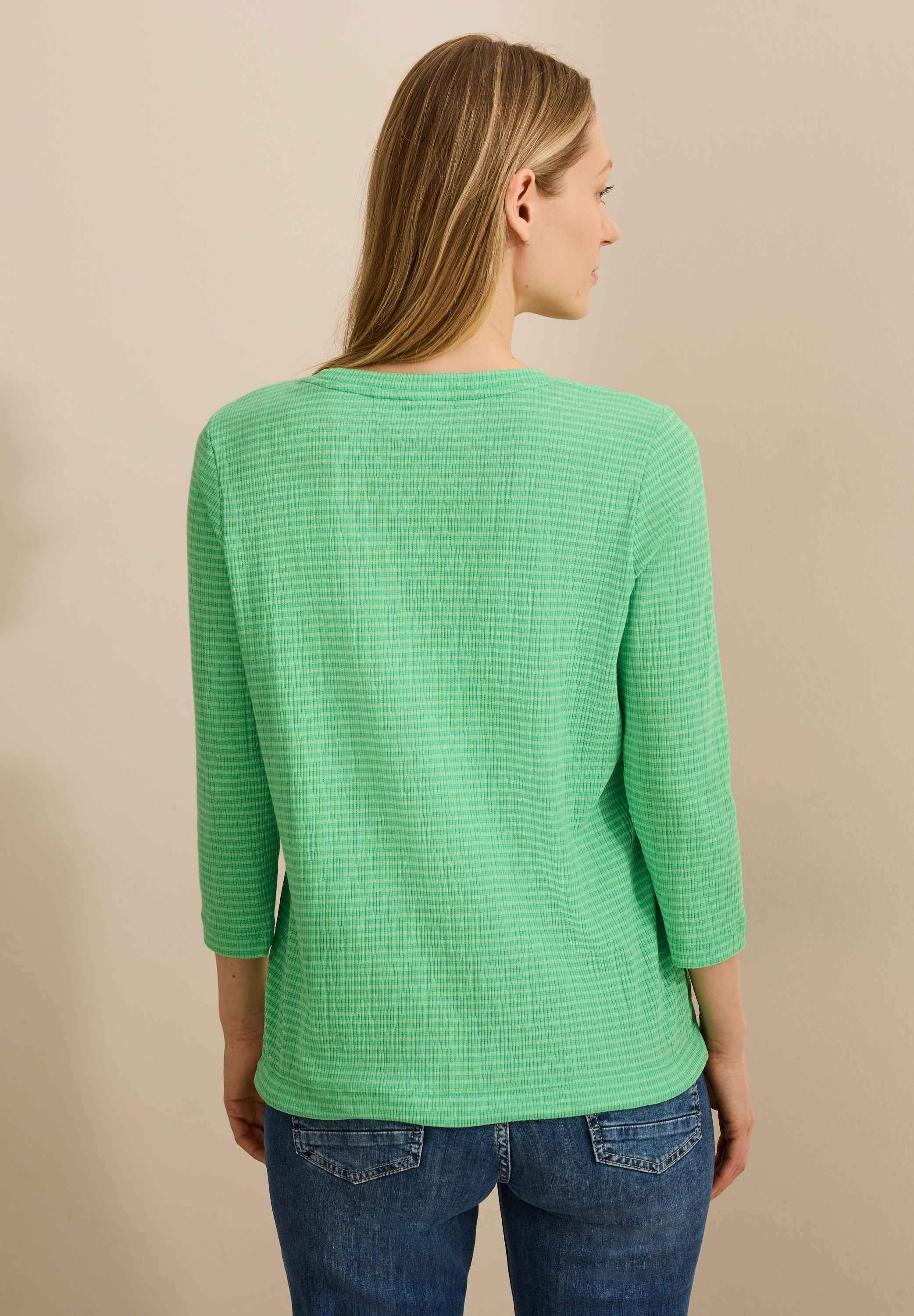 Cecil 3/4-Arm-Shirt, mit Streifen Muster