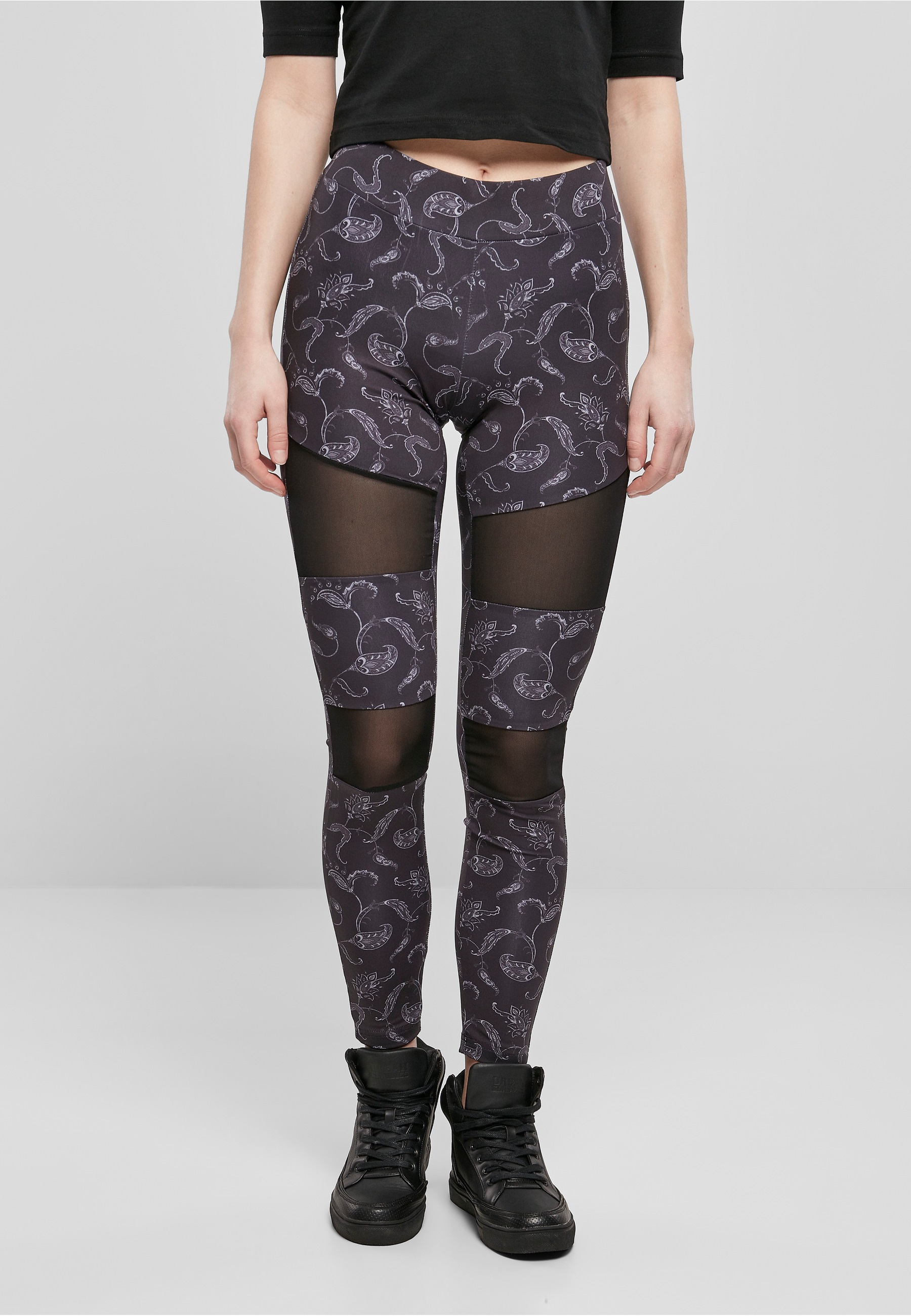 URBAN CLASSICS Leggings »Urban Classics Damen Ladies Tech Mesh AOP Leggings«