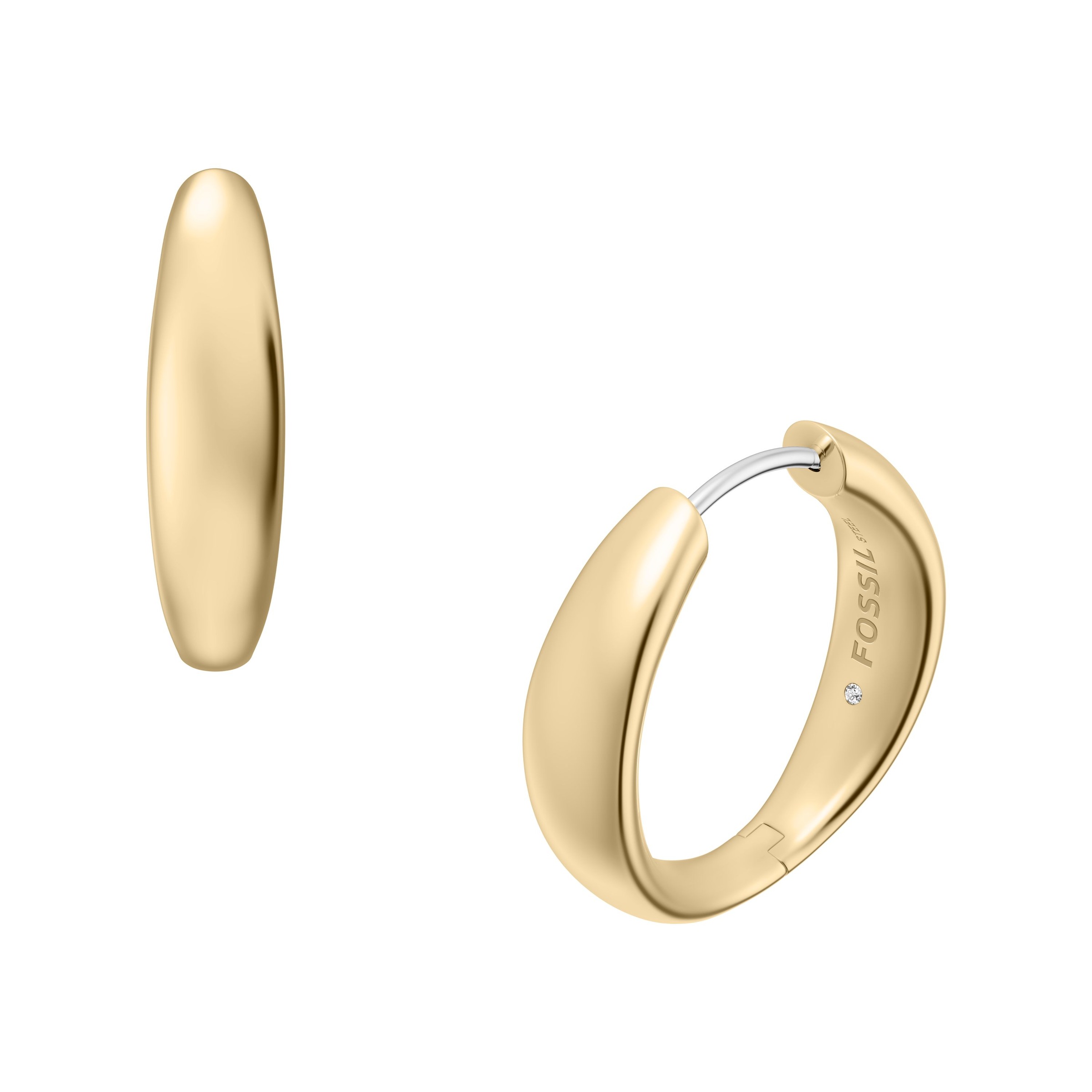 Fossil Paar Creolen »Ellis«