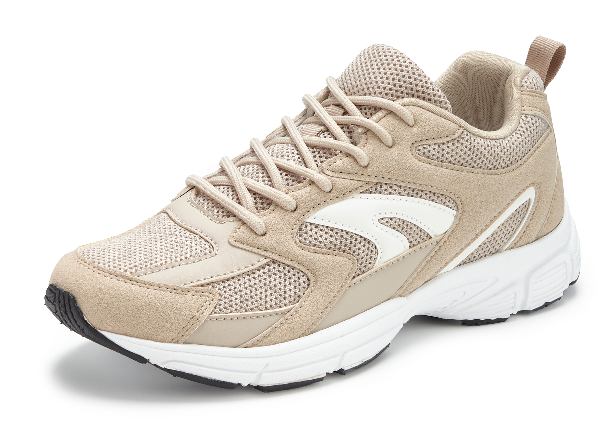 LASCANA Sneaker »Halbschuh,«  runde Schuhspitze, sportive Sohle, mit Schnürung VEGAN