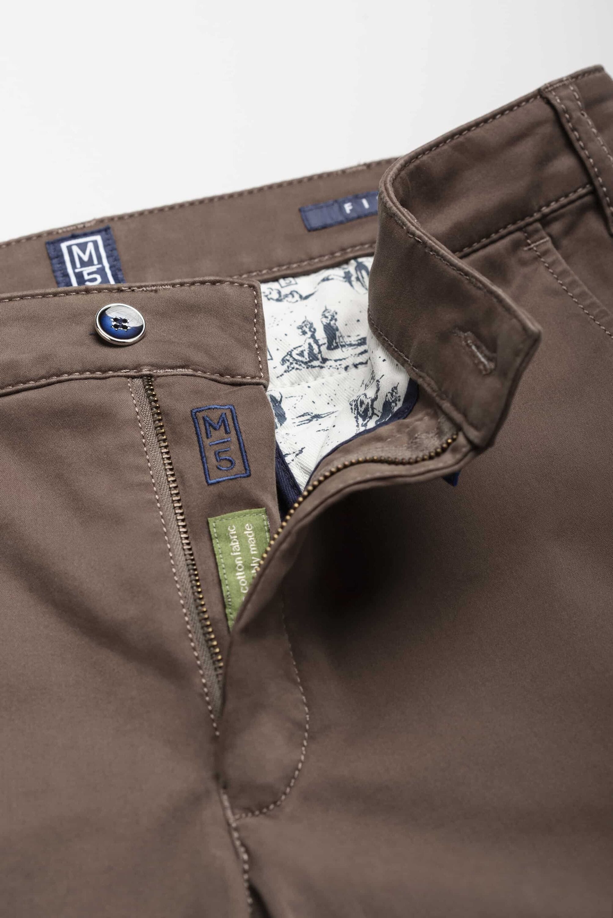MEYER Chinos »M5 FIT«, im unifarbenen Design