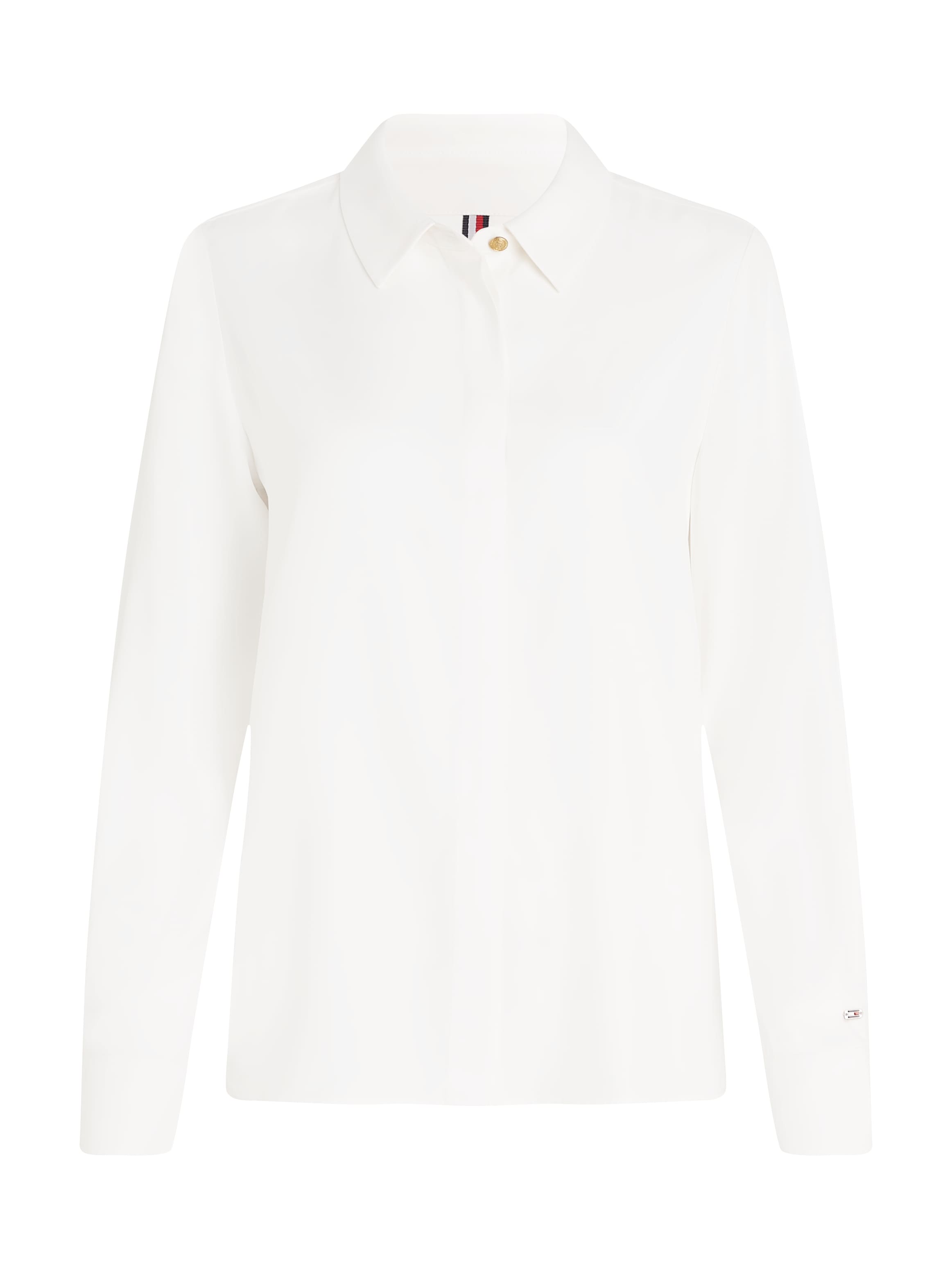 Tommy Hilfiger Langarmbluse mit Logoflagge