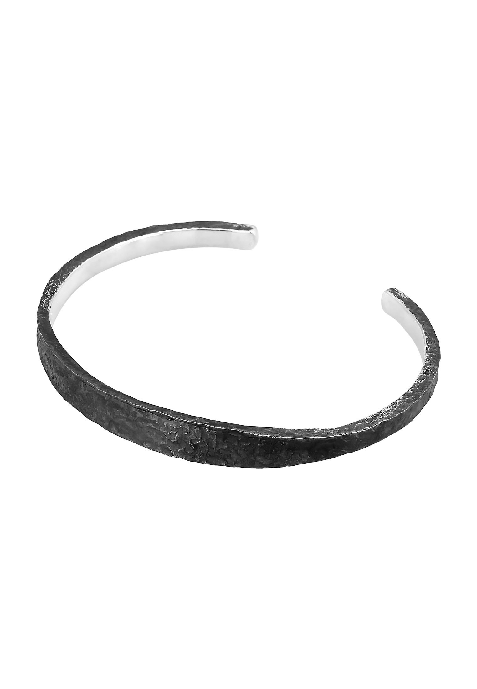 Kuzzoi Armband »Herren Armreif Handgefertigt Used Look 925 Silber«