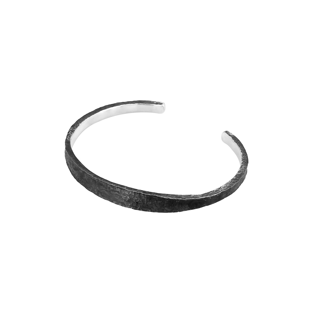 Kuzzoi Armband »Herren Armreif Handgefertigt Used Look 925 Silber«