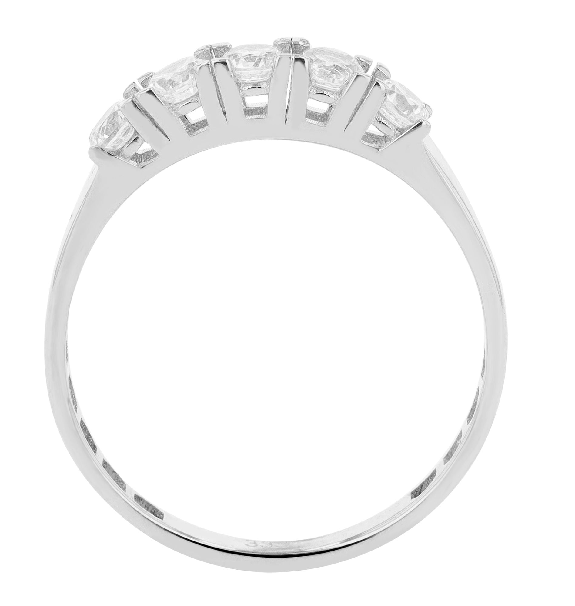 Fingerring ADELIA´S "Damen Ring aus 333 Gold mit Zirkonia" Gr. 58, silber, Fingerringe, Damen, 58, Fingerring