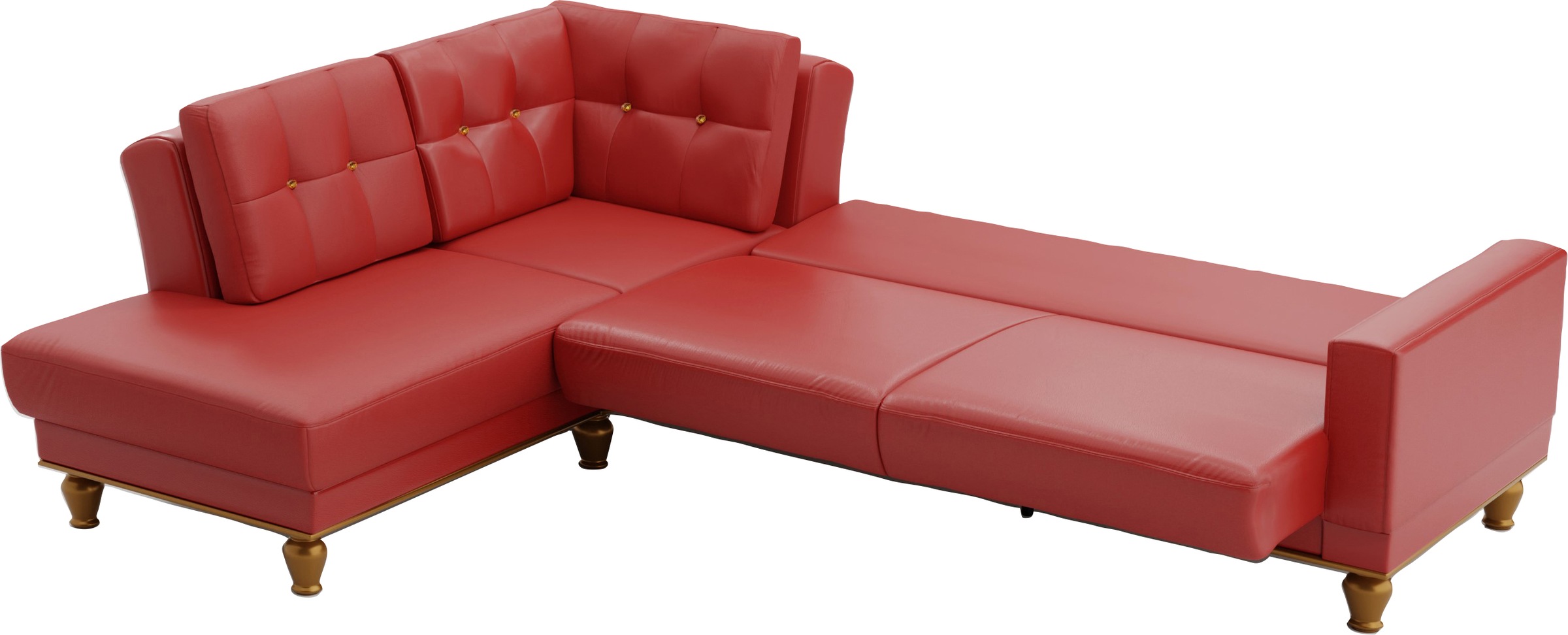 sit&more Ecksofa »Orient 5 L-Form«, mit Strass-Stein, wahlweise mit Bettfunktion und Bettkasten
