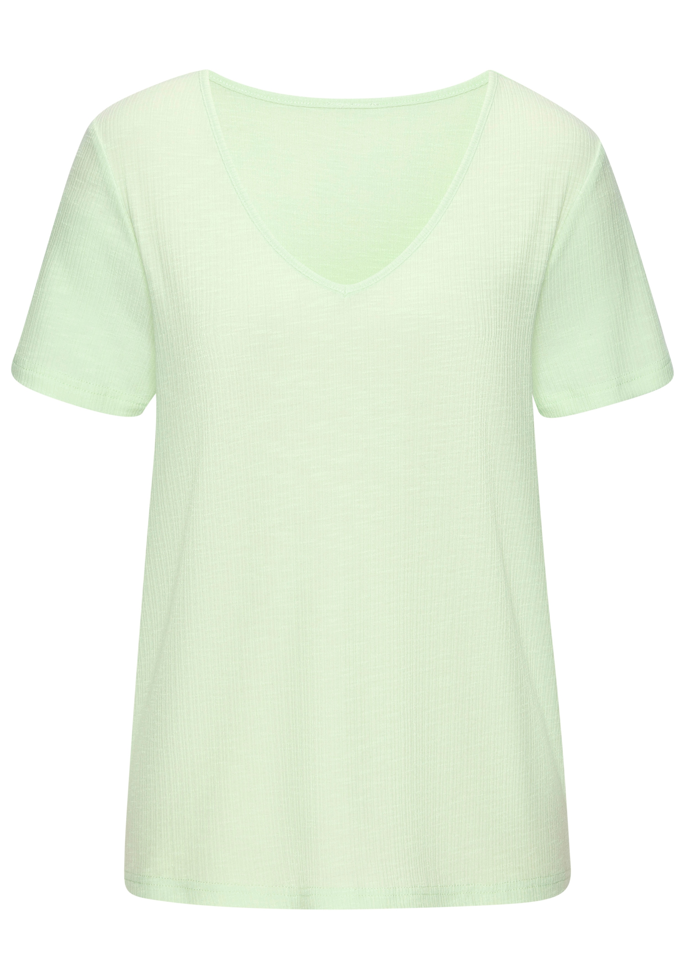 Vivance T-Shirt "mit modischer Rippstruktur", aus weichfließender Qualität günstig online kaufen