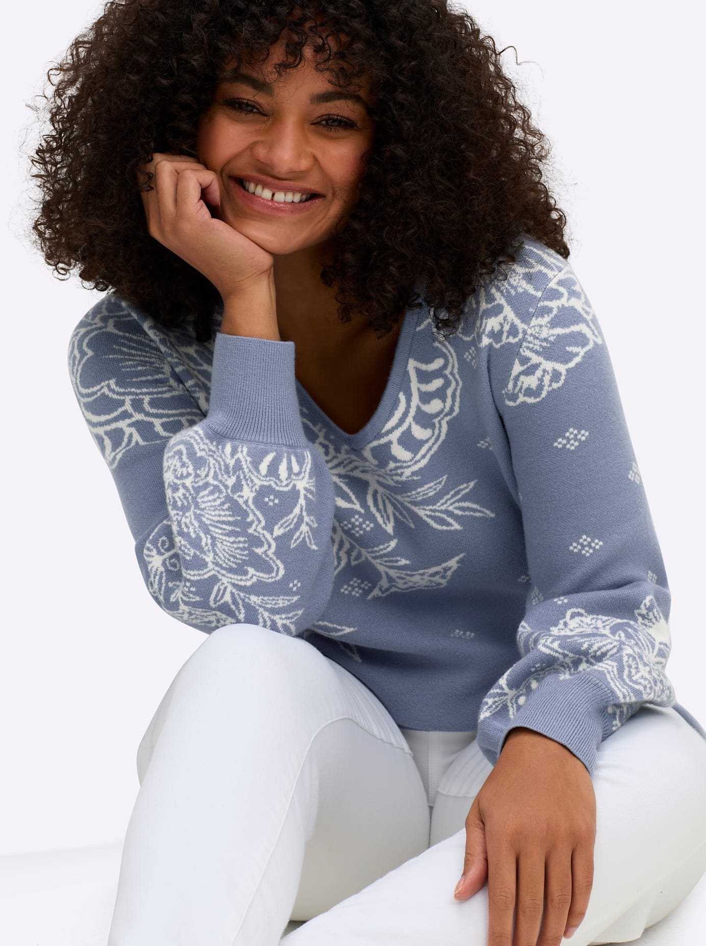 sheego by Joe Browns V-Ausschnitt-Pullover »Pullover«