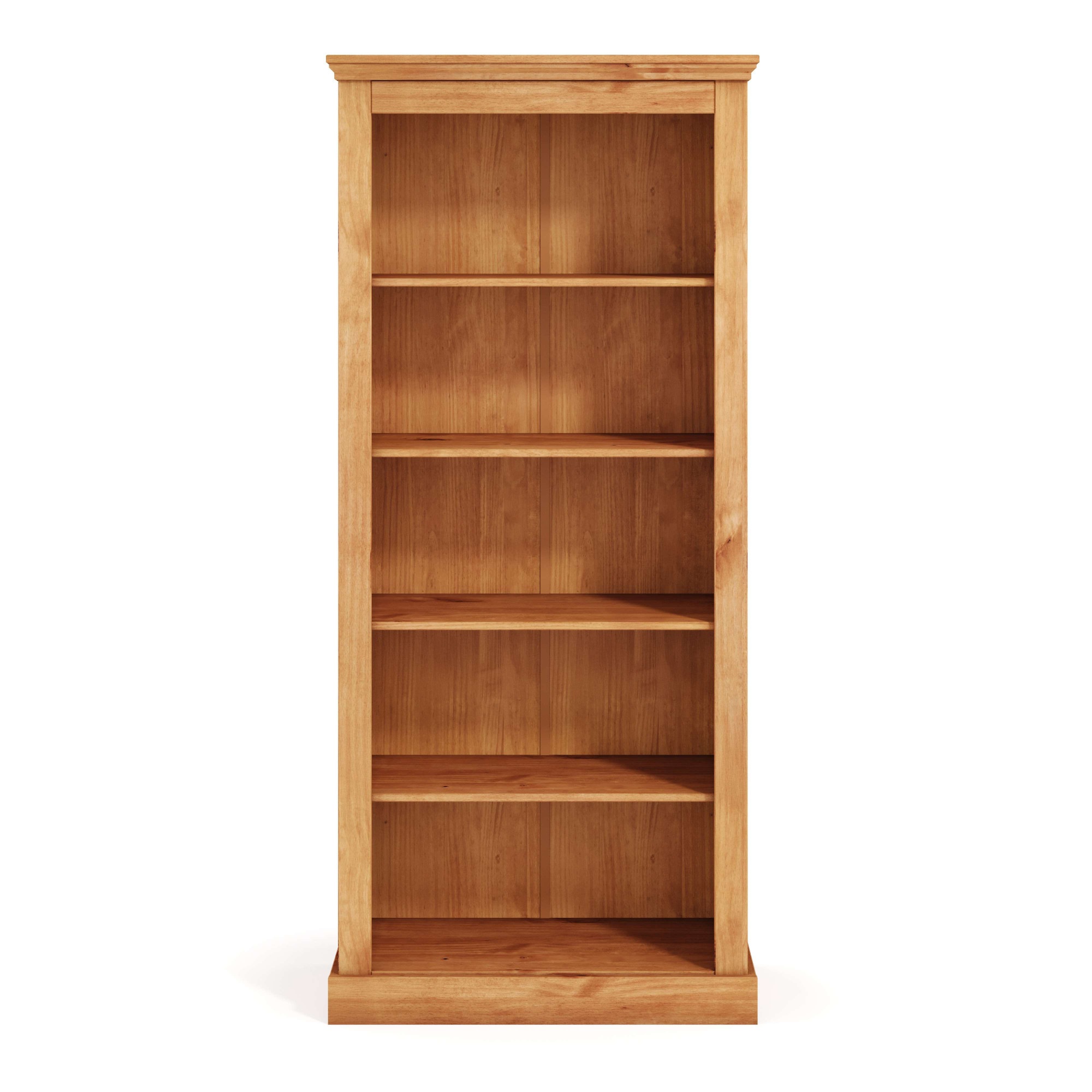 OTTO home Bücherregal »Selma, Standregal, Stauraumregal, aus massivem Kiefernholz. FSC®« mit 1 festen und 3 verstellbaren Einlegeböden, Breite 80cm, Höhe 180cm