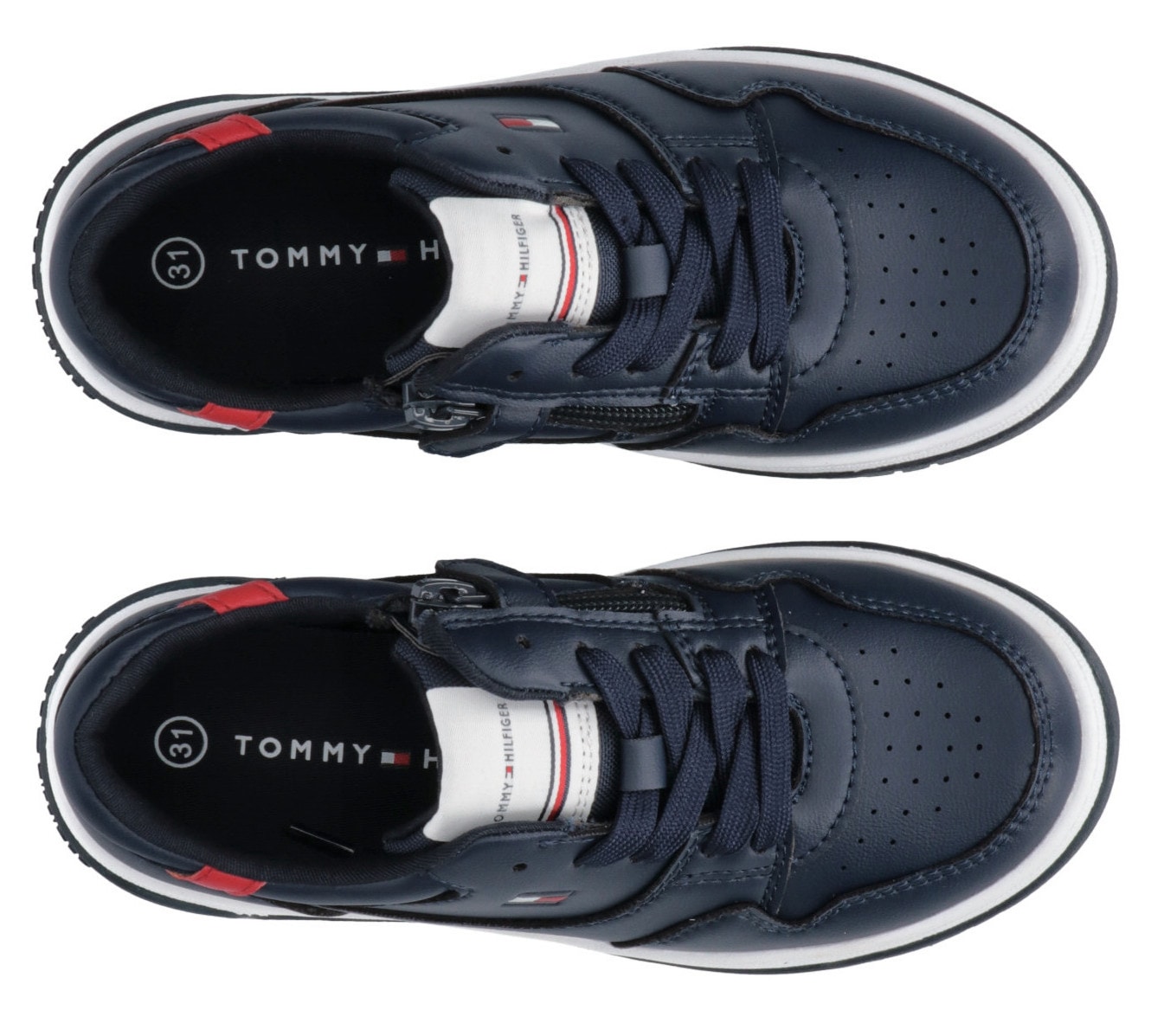 Tommy Hilfiger Sneaker »LOW CUT LACE-UP SNEAKER«, mit Baumwollfutter, Freizeitschuh, Halbschuh, Schnürschuh