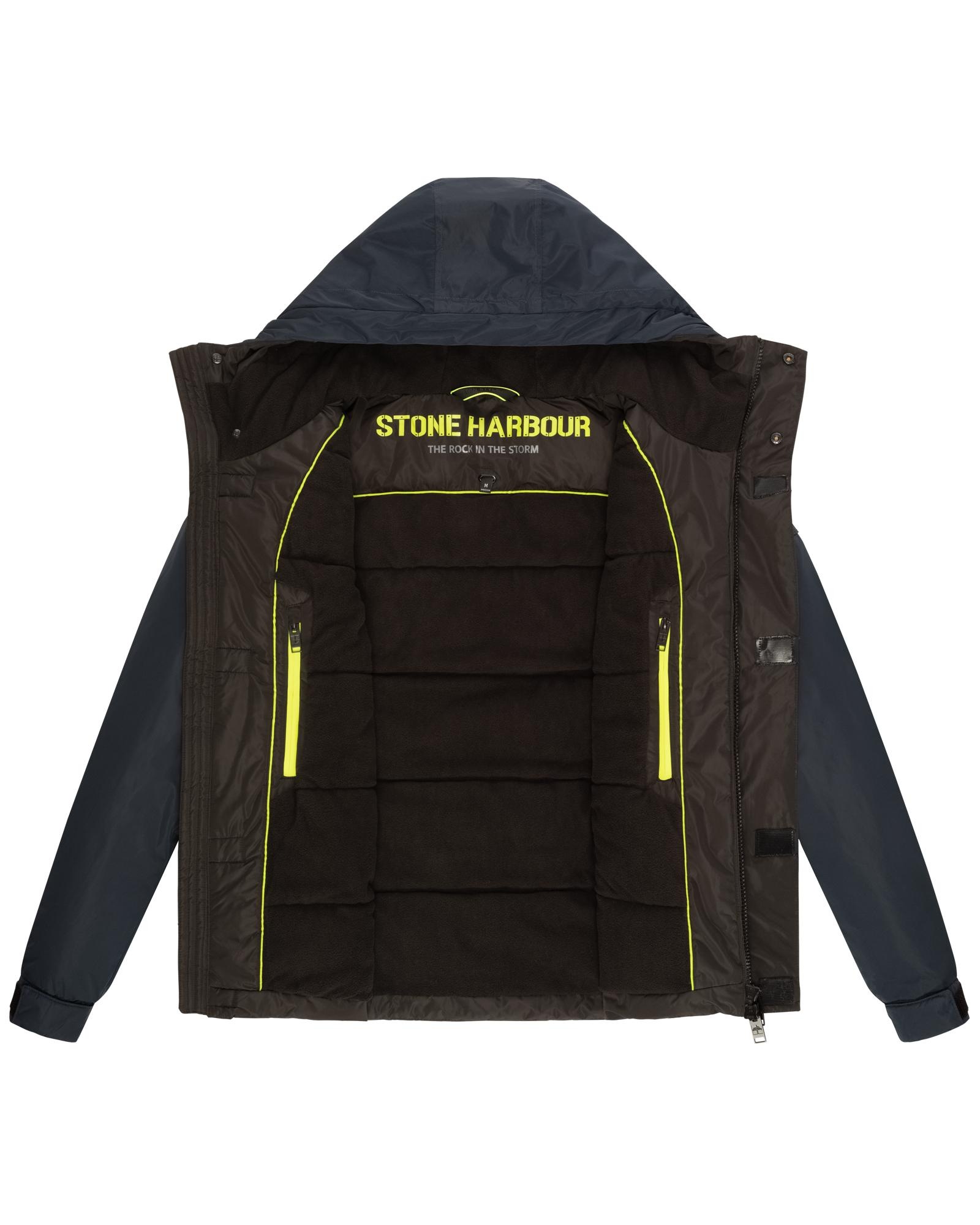 Stone Harbour Winterjacke »Yorchii XX«, mit Kapuze, Herren Outdoorjacke mit Fleece-Innenfutter